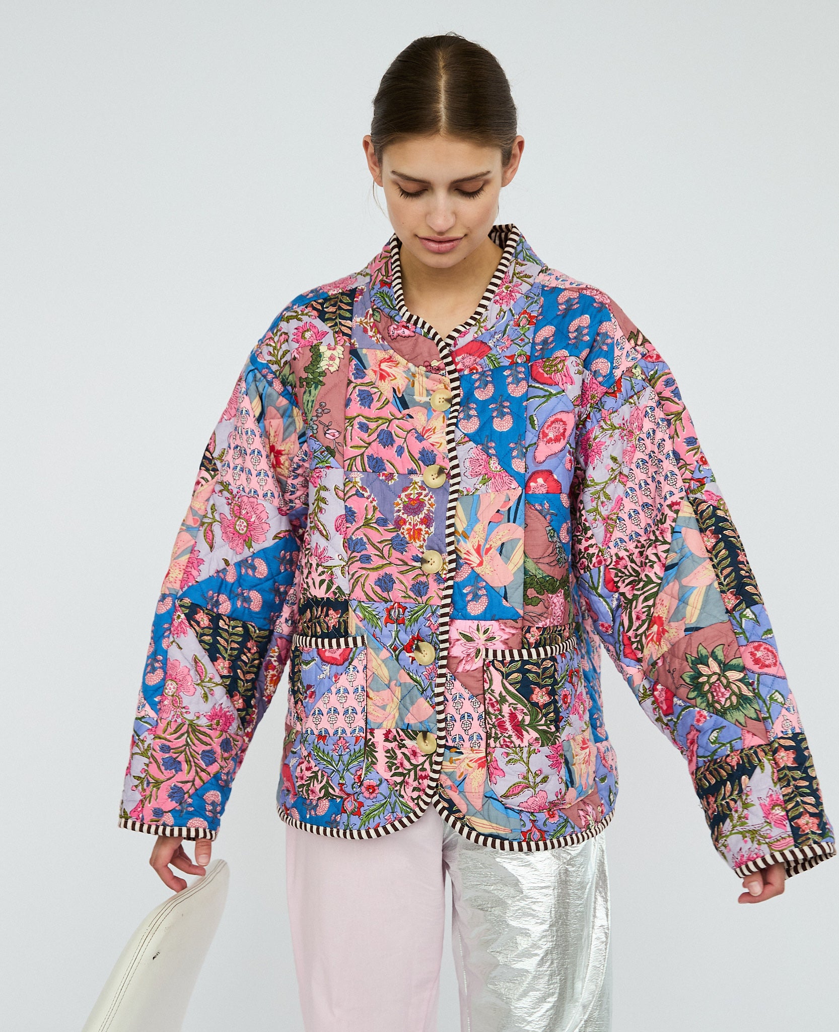 Shaneela Jacket - Patchwork Flower – SISSEL EDELBO