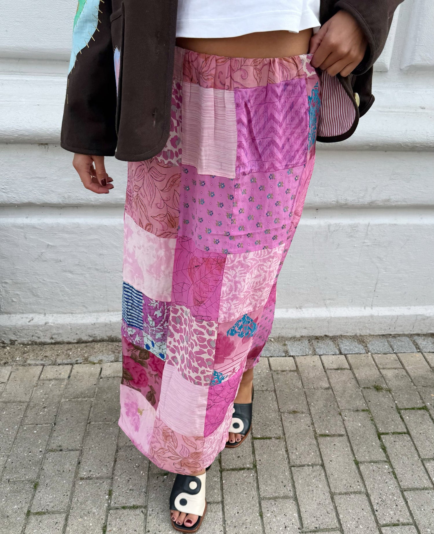 Maddie SILK Patchwork Skirt