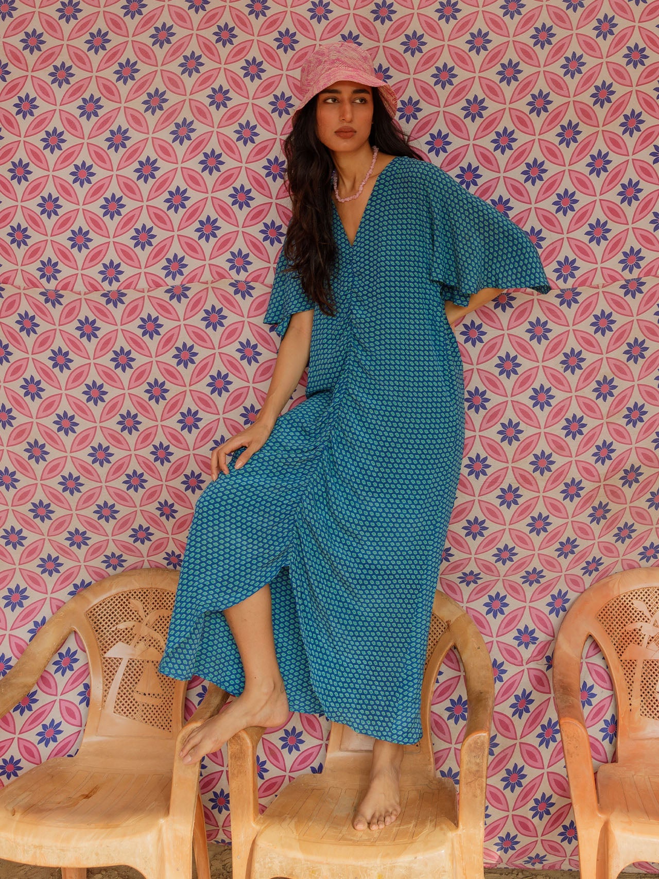 Lottie SILK Caftan - Udsalg