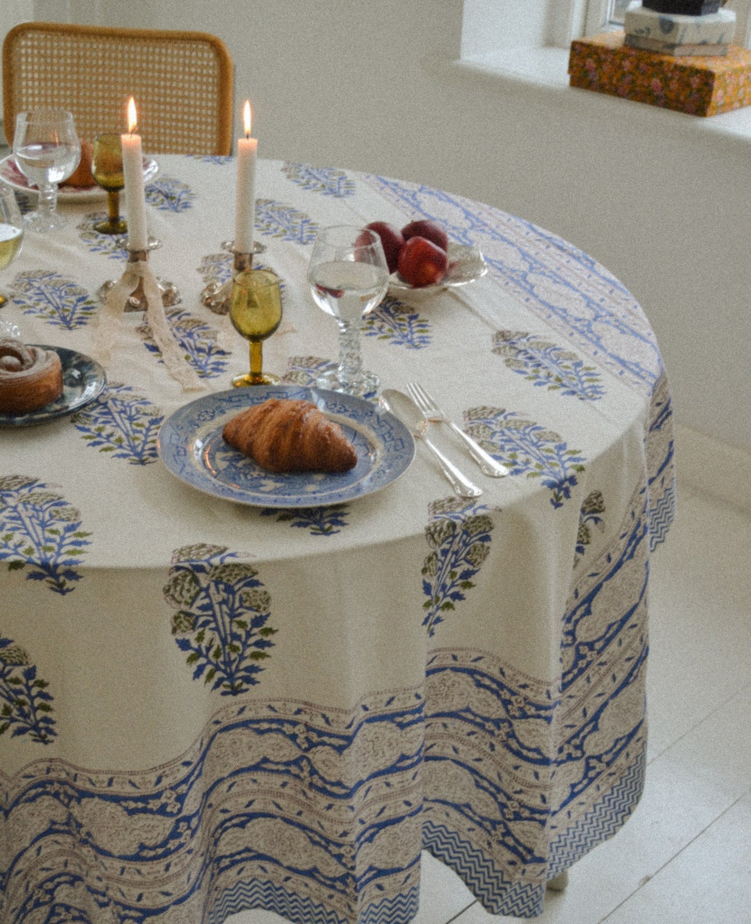 Noor Tablecloth - Royal Blue