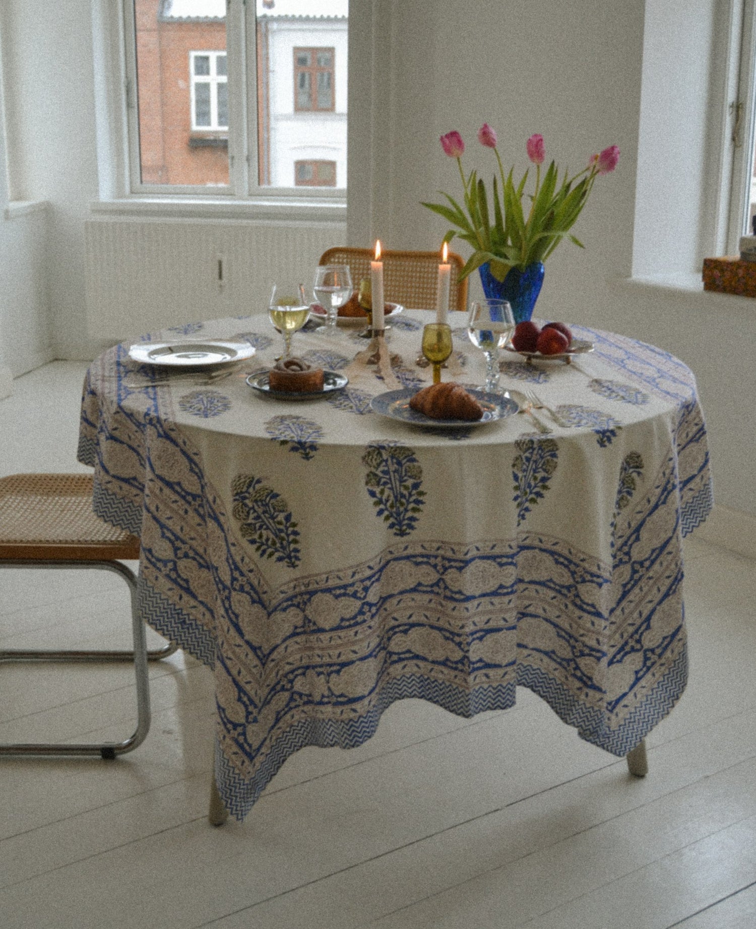 Noor Tablecloth - Royal Blue