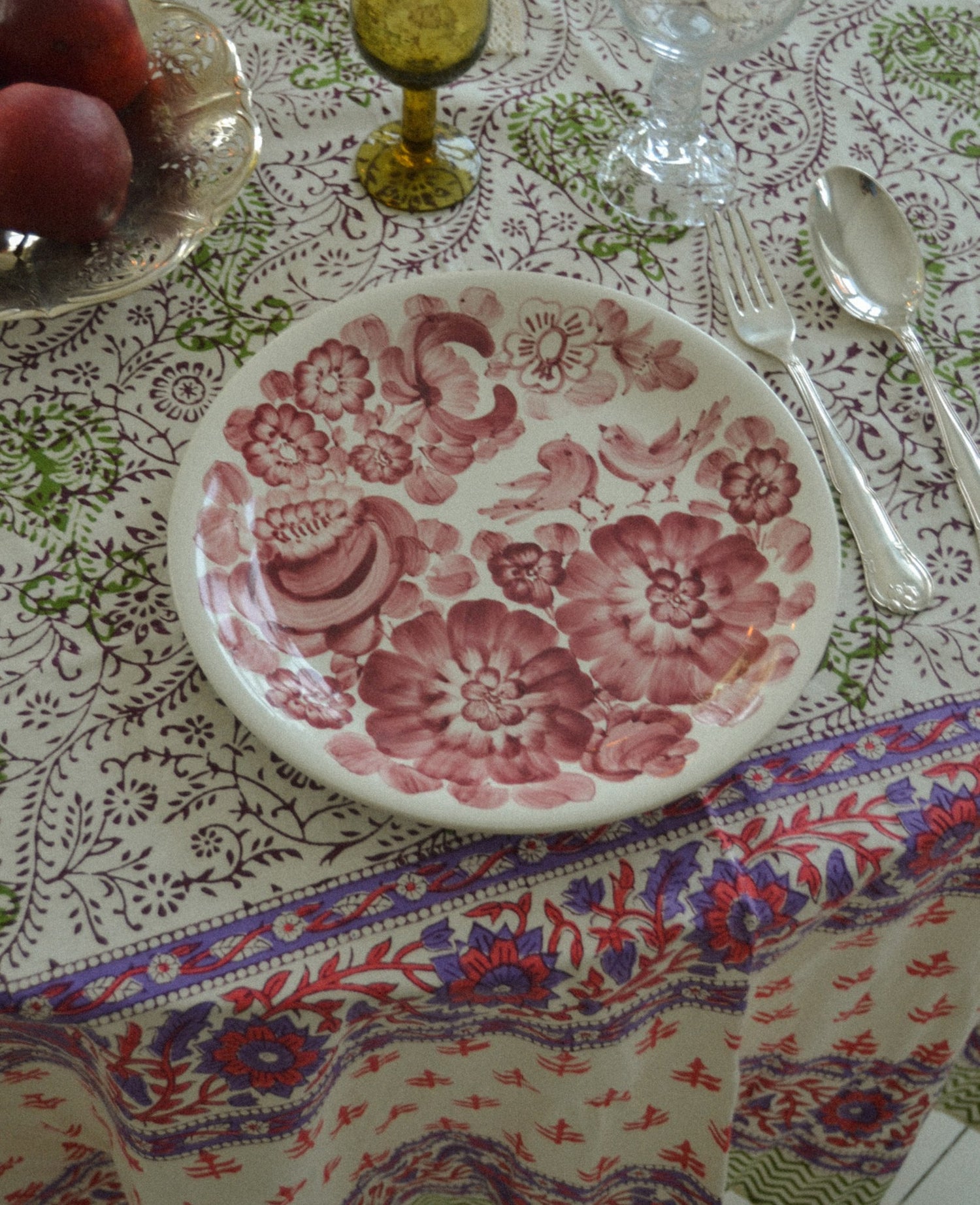 Noor Tablecloth - Purple Flower