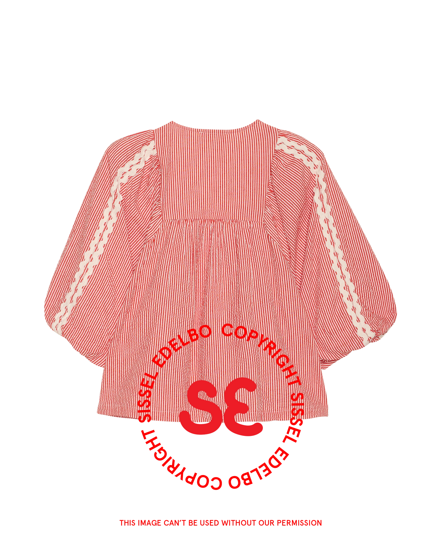 Abelone Top - Red Flower