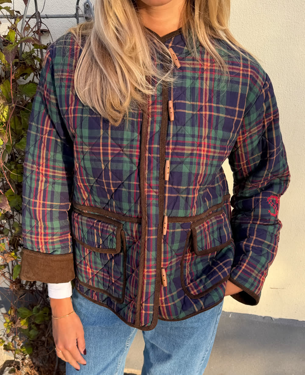 Adriane Jacket - Green Checks