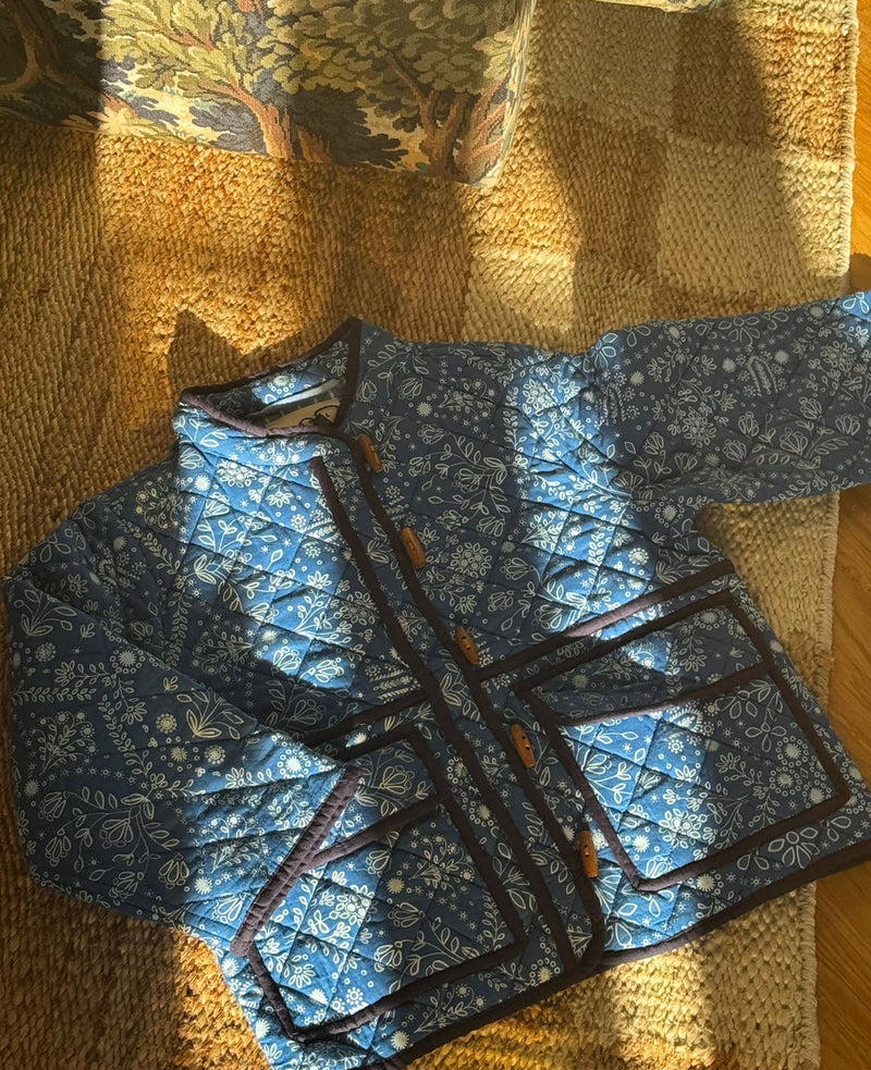 Adriane MINI Jacket - Blue Flower