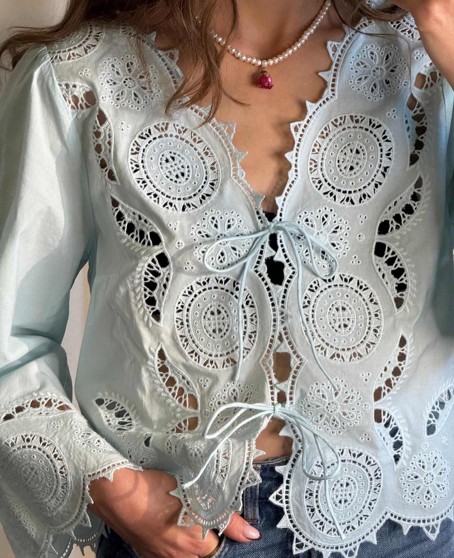 Anjali Top - Crystal Blue