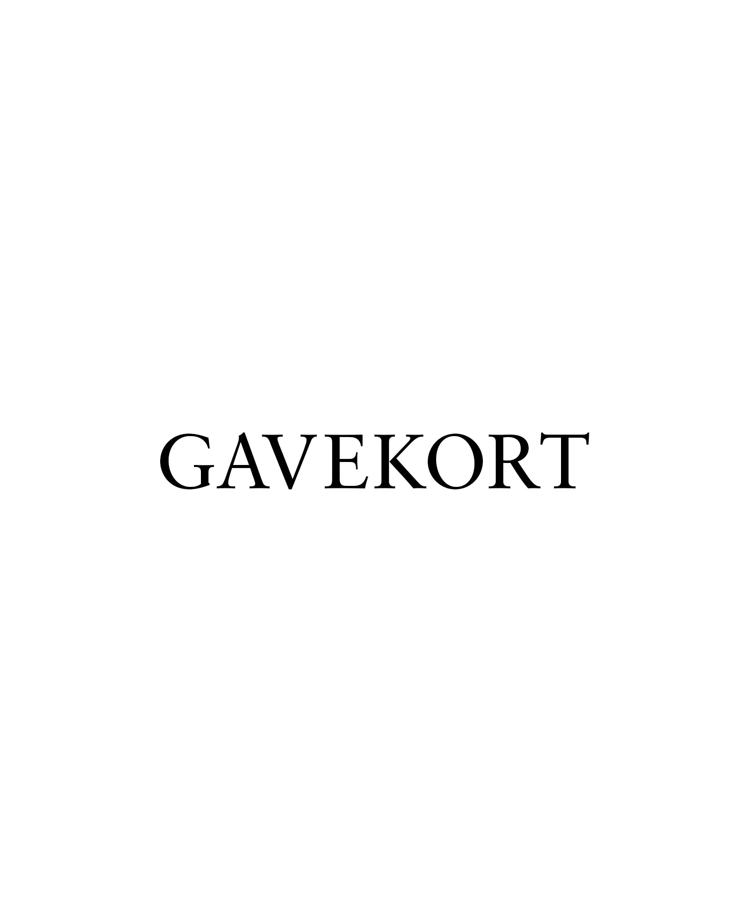 Gavekort