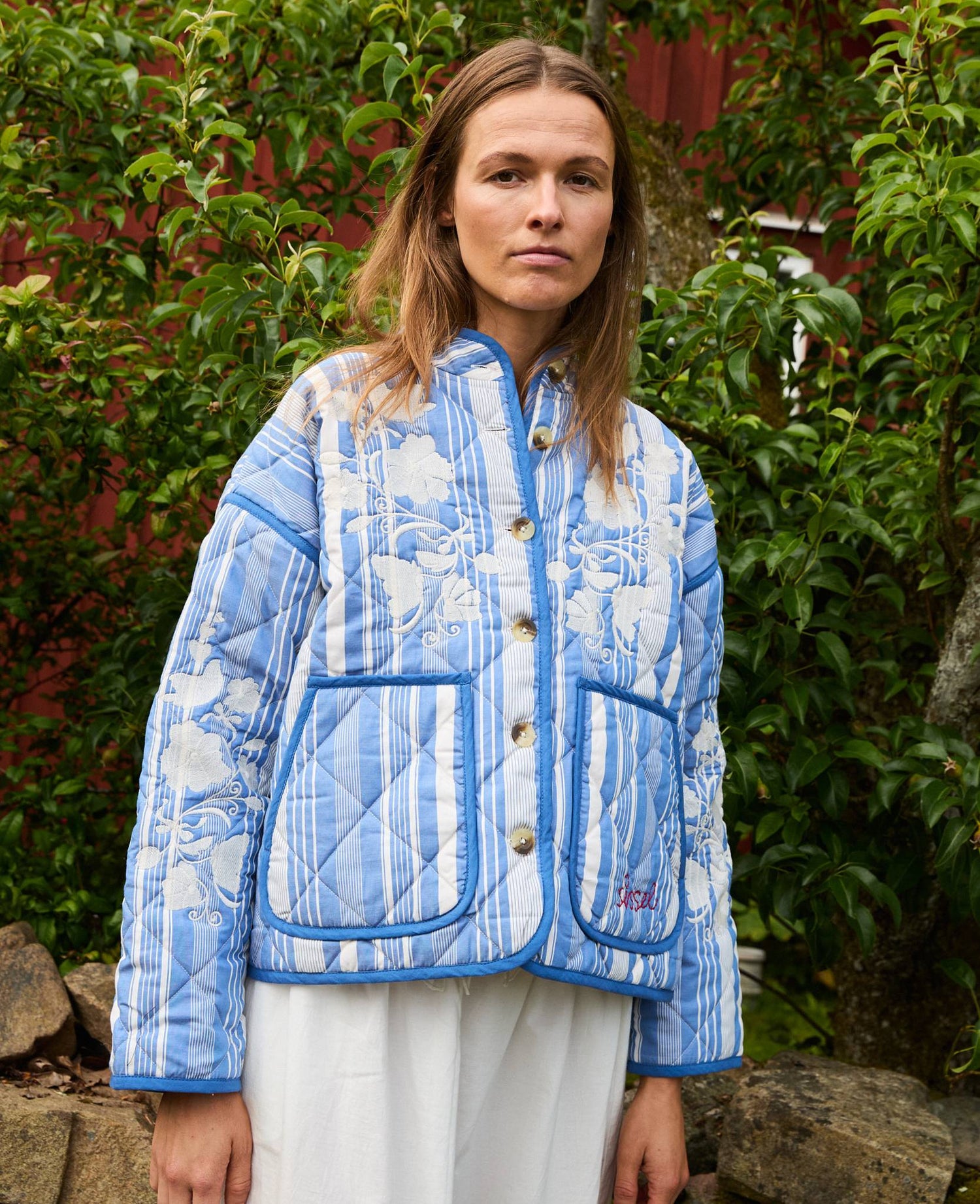 Asha Jacket - Blue Stripes