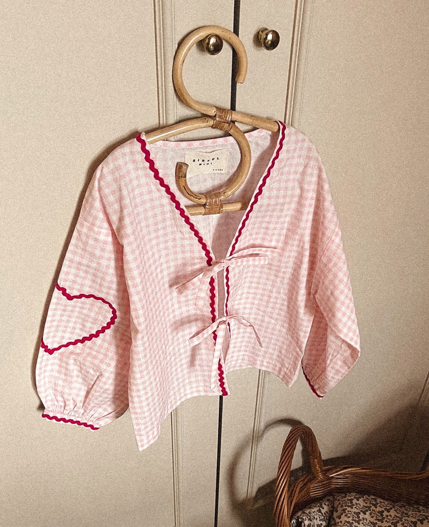 Astrid MINI Top - Pink Checks