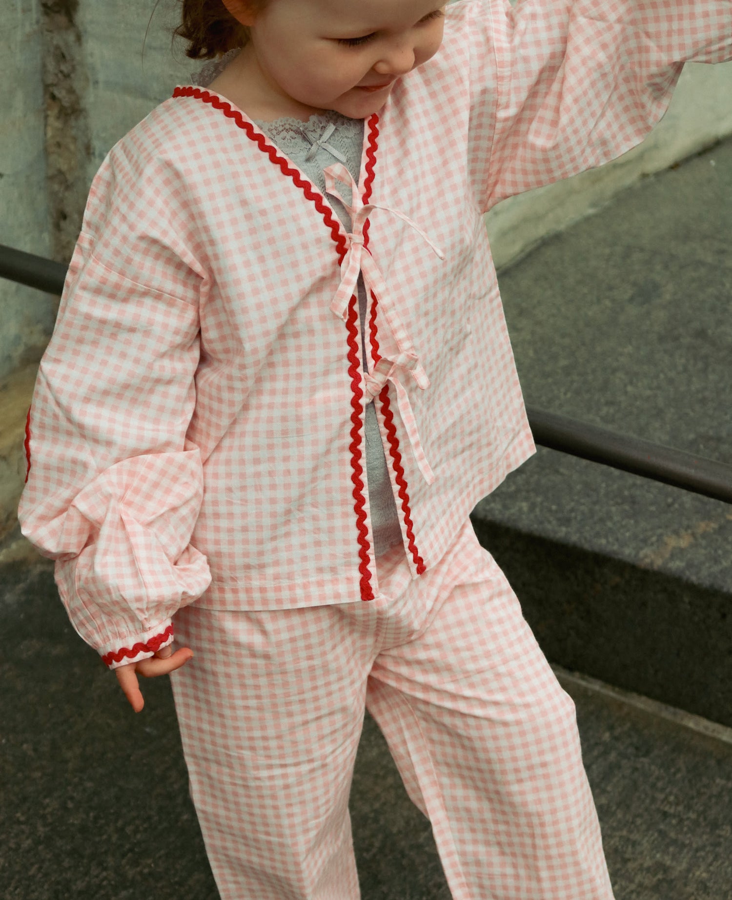 Astrid MINI Top - Pink Checks