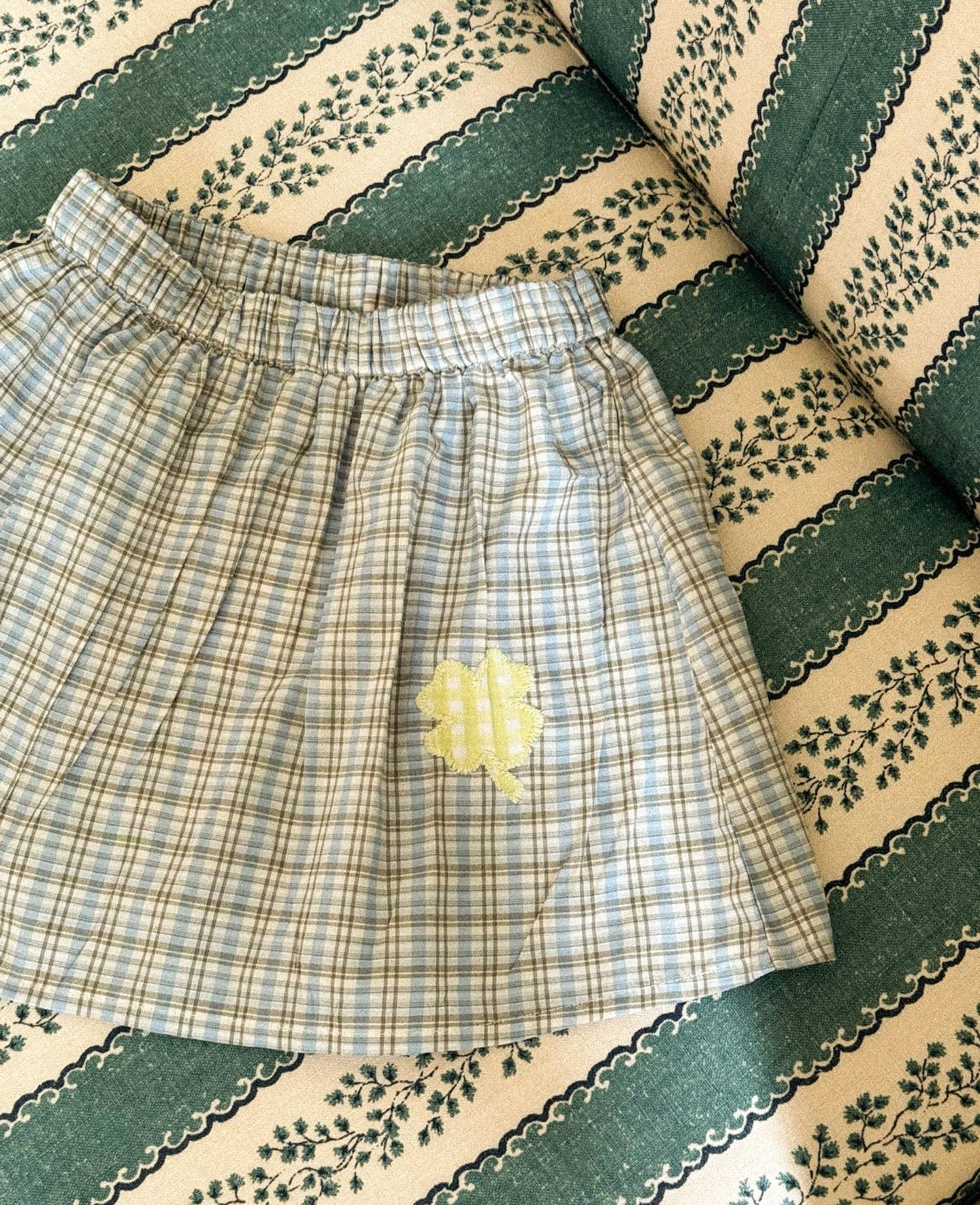 Barbera MINI Skirt - Blue Checks