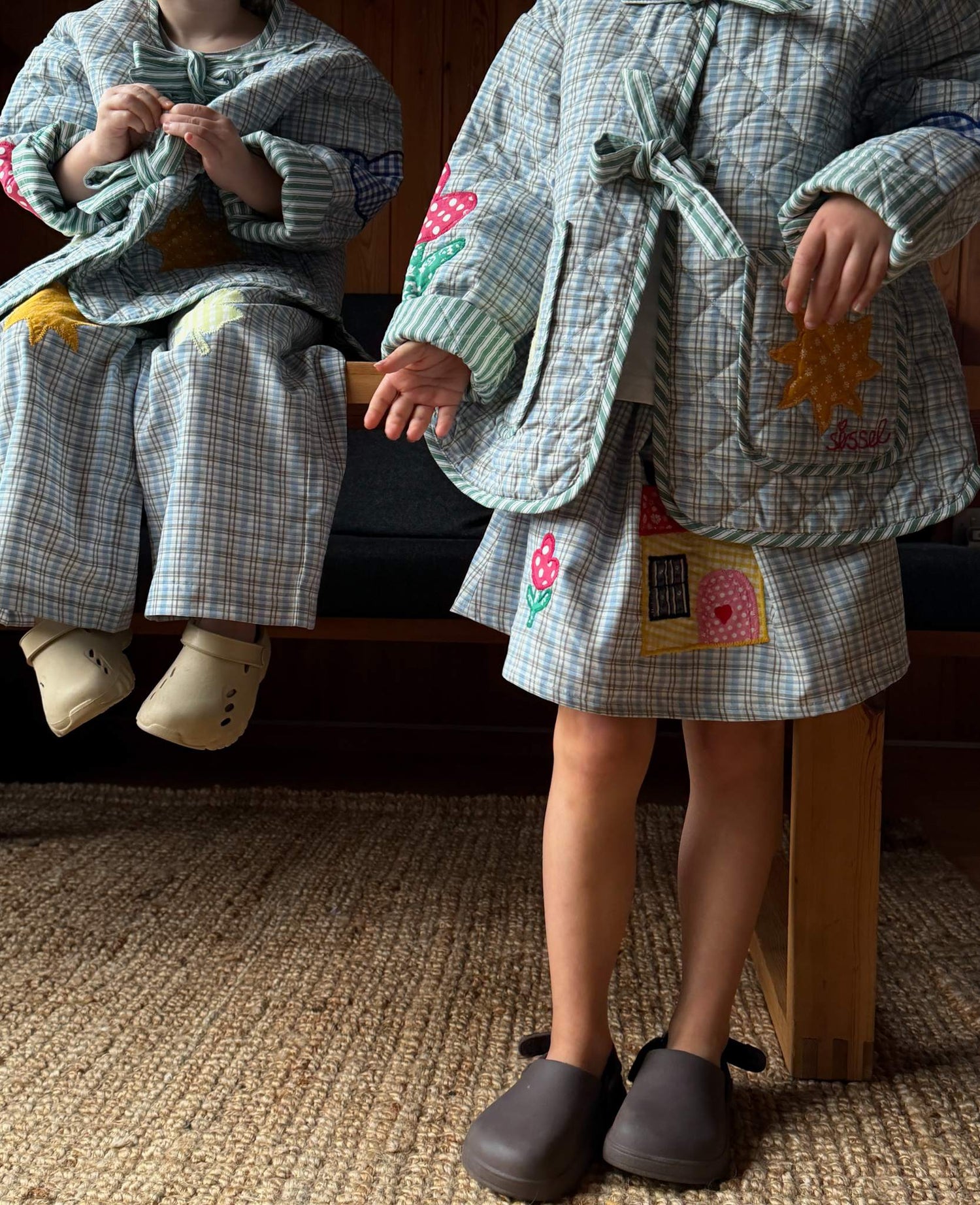 Barbera MINI Skirt - Blue Checks