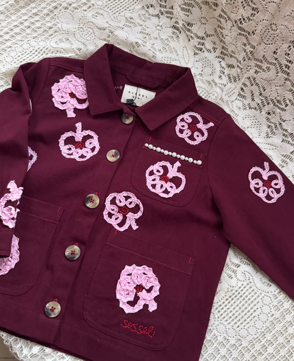 Bea MINI Jacket - Burgundy