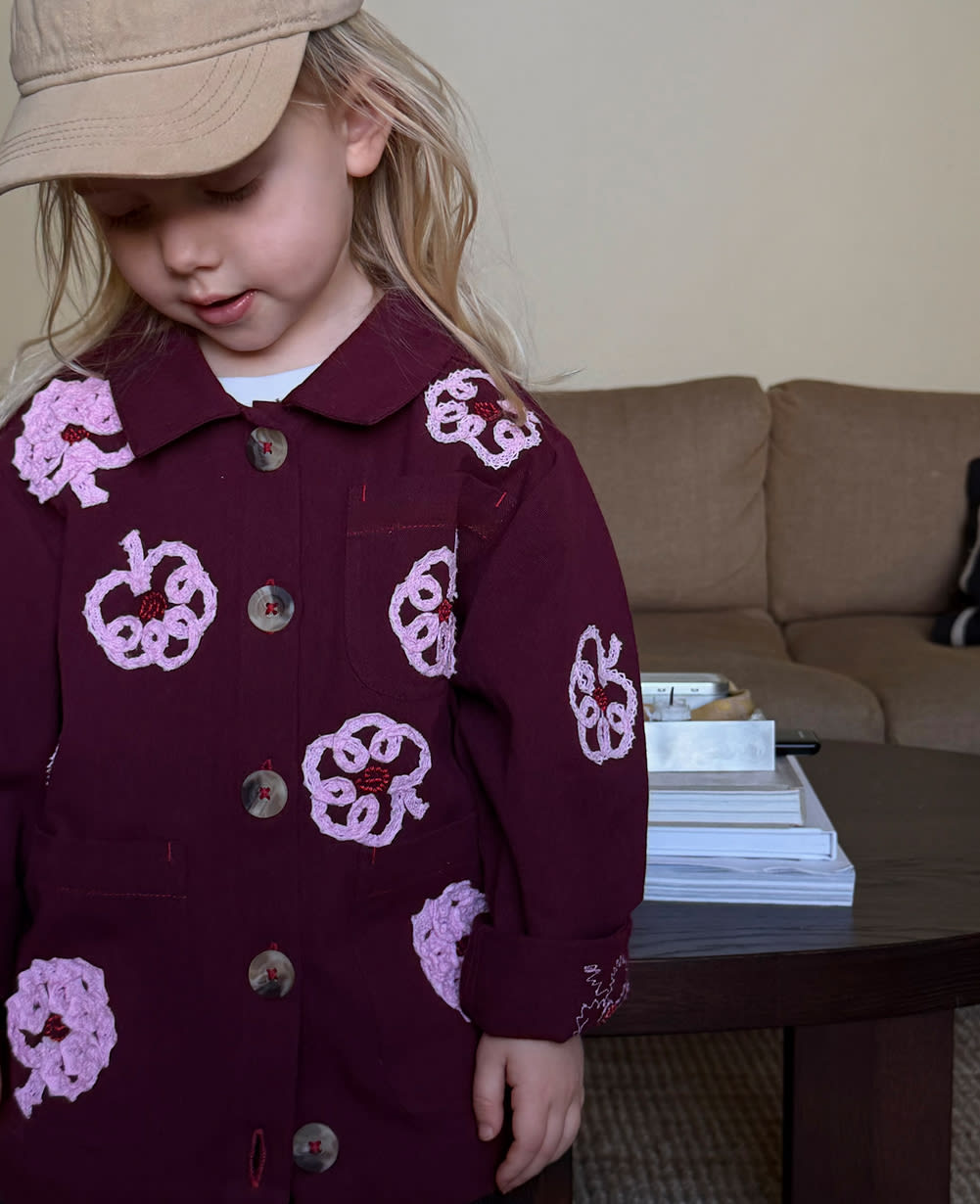 Bea MINI Jacket - Burgundy