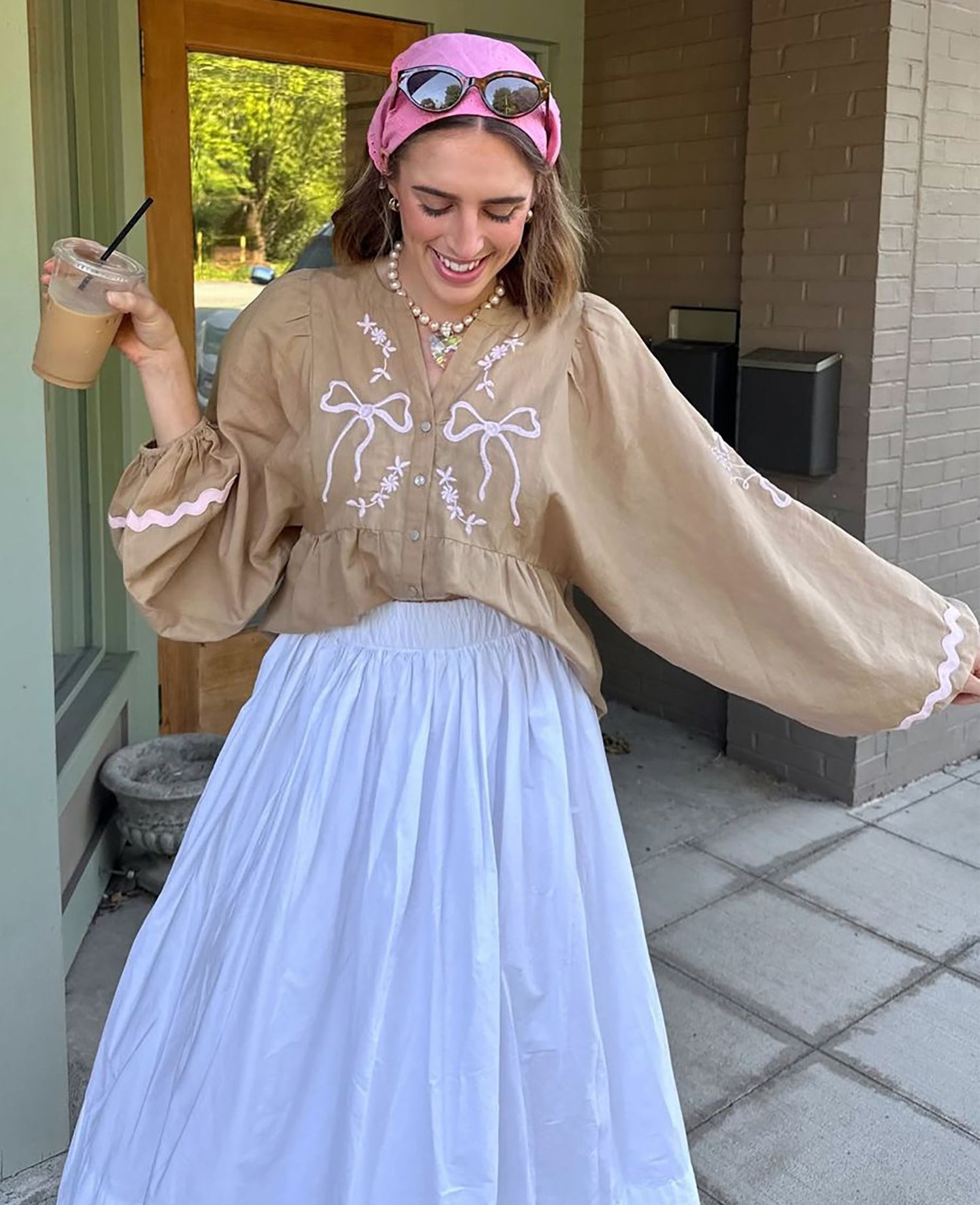 Belma Top - Light Hazel