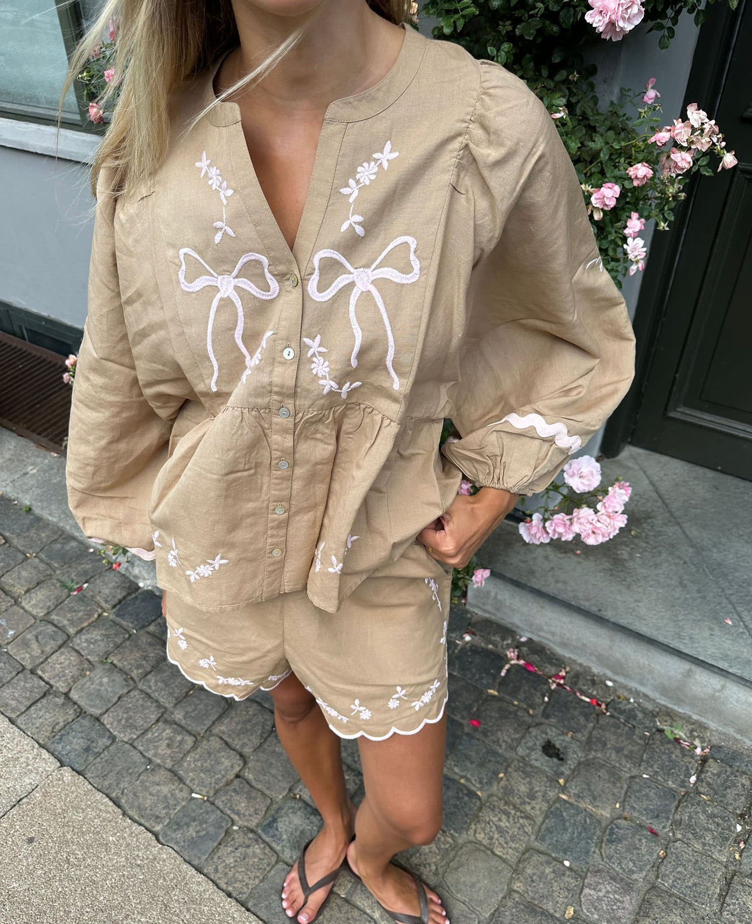 Belma Top - Light Hazel