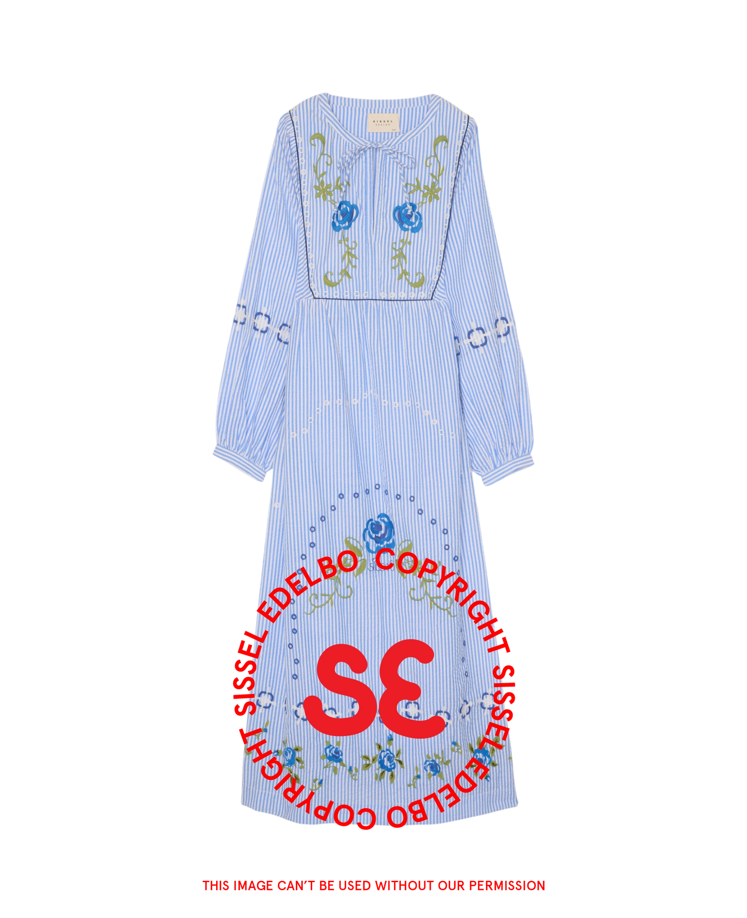 Bessy Dress - Blue Stripes