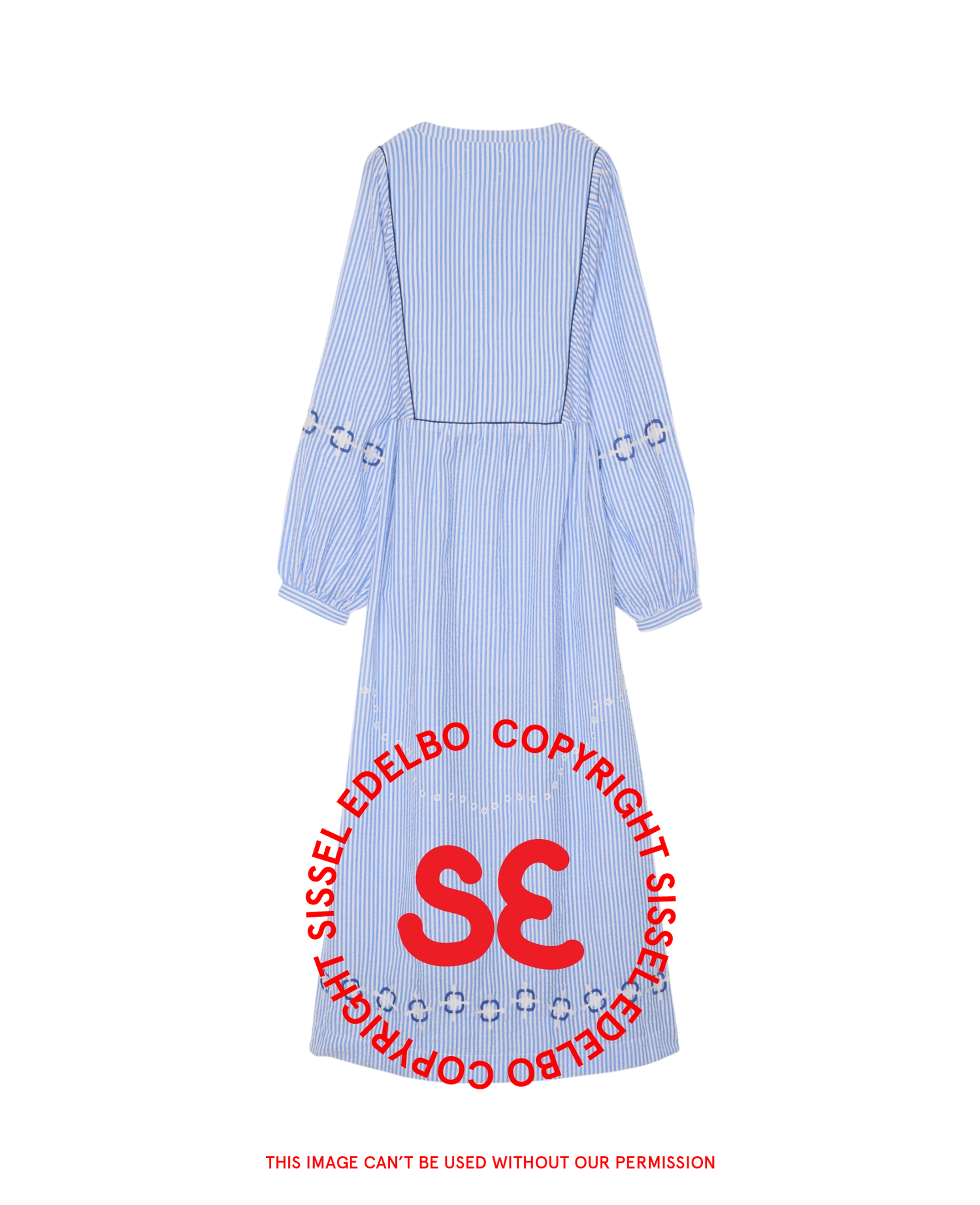 Bessy Dress - Blue Stripes