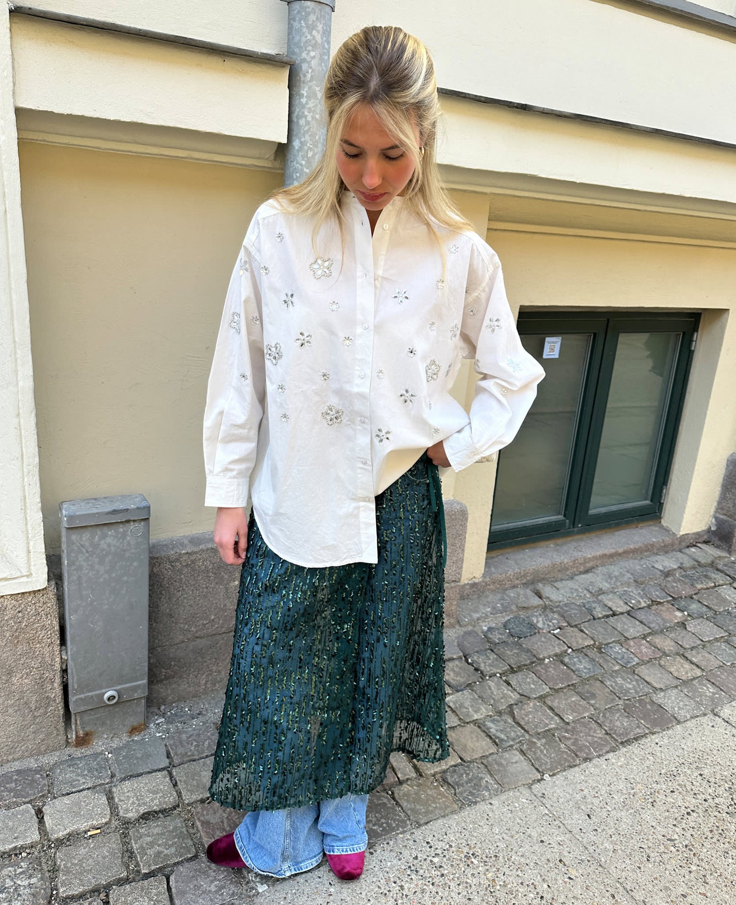 Betsy Wrap Skirt - Dark Green