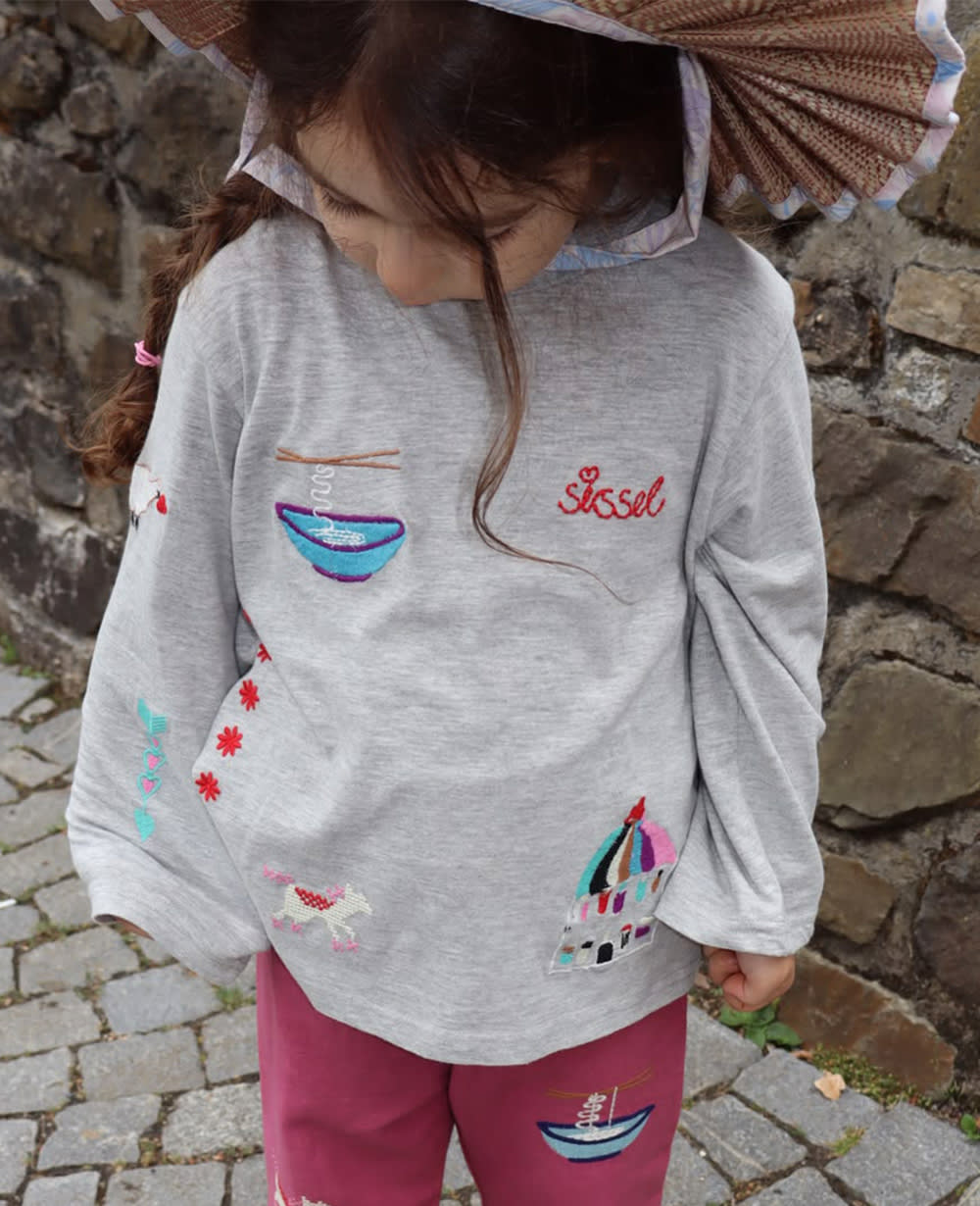 Billie MINI Top - Grey Mélange