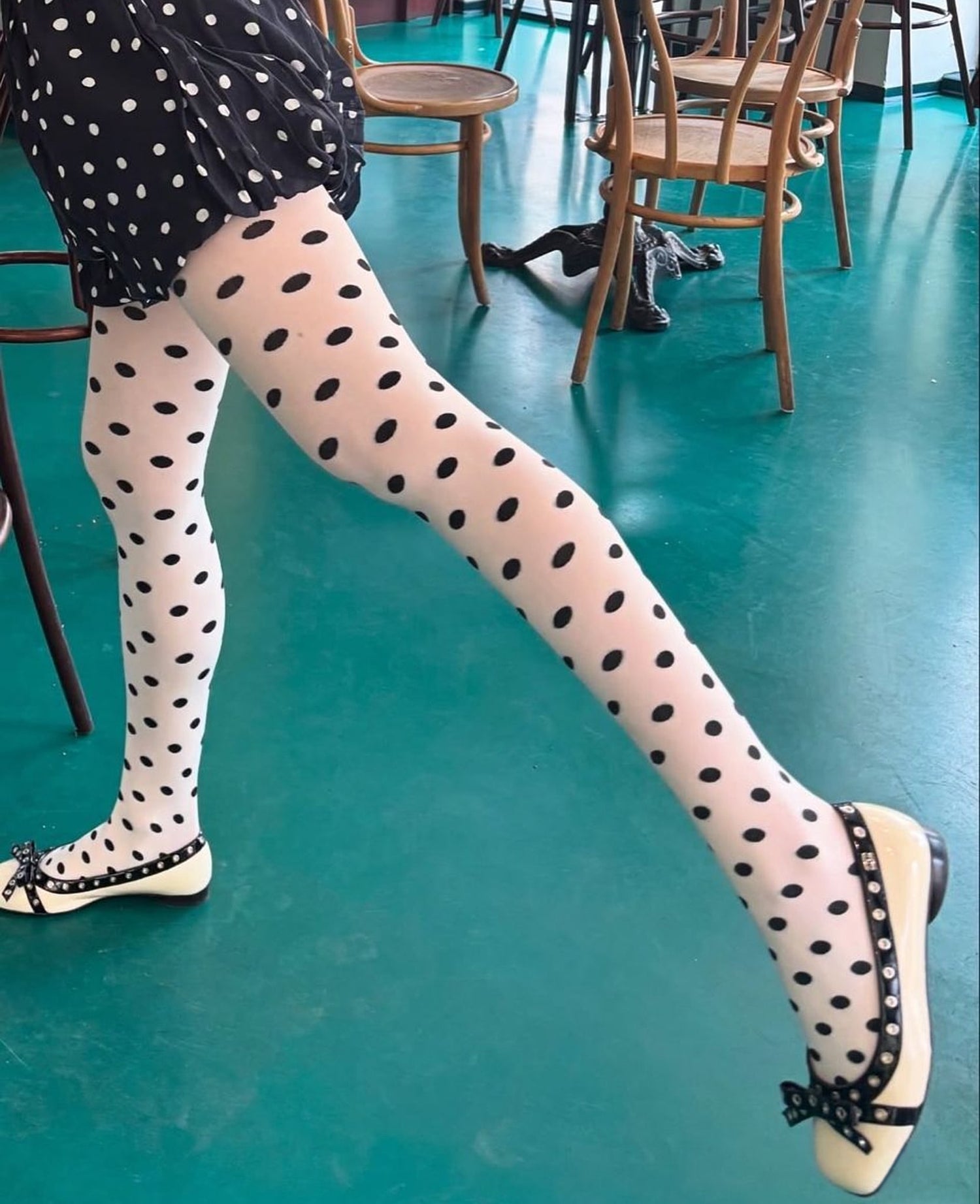 Bolette Skirt - Black Dots