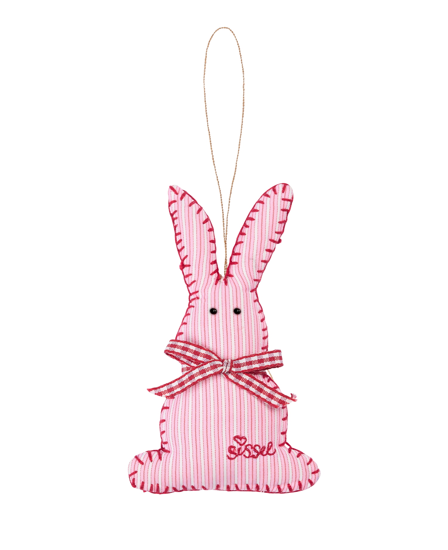 Bonnie Ornament - Pink Stripes
