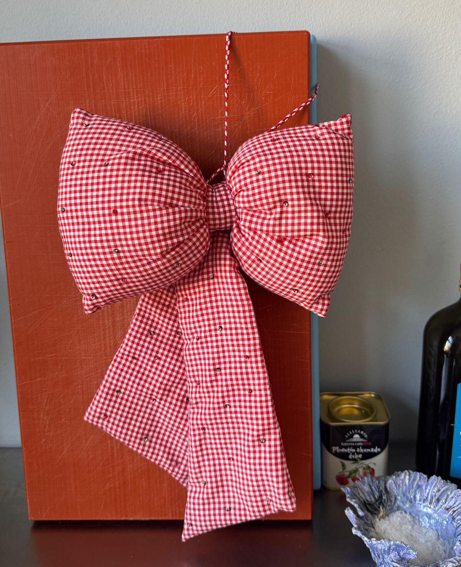 Bow Decoration - Gingham Checks