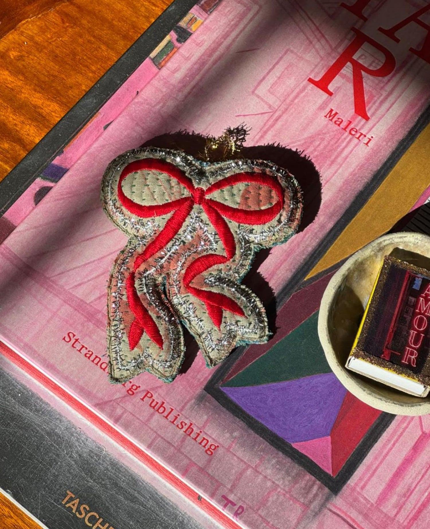 Christmas Kantha Bow Ornament - Handpicked