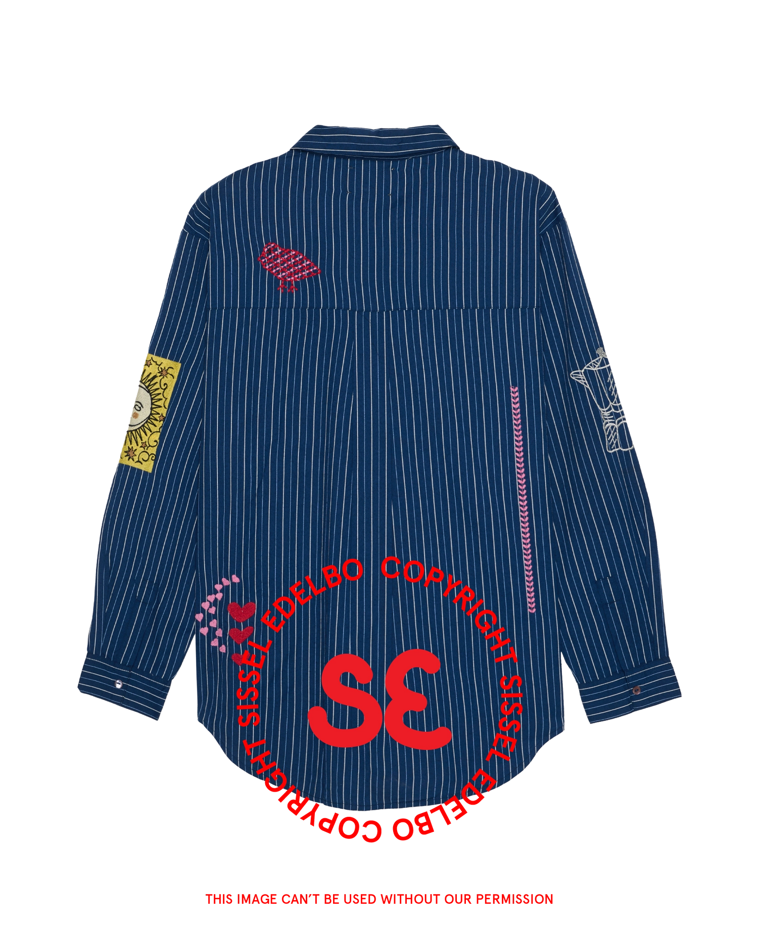 Brenna Shirt - Navy Stripes
