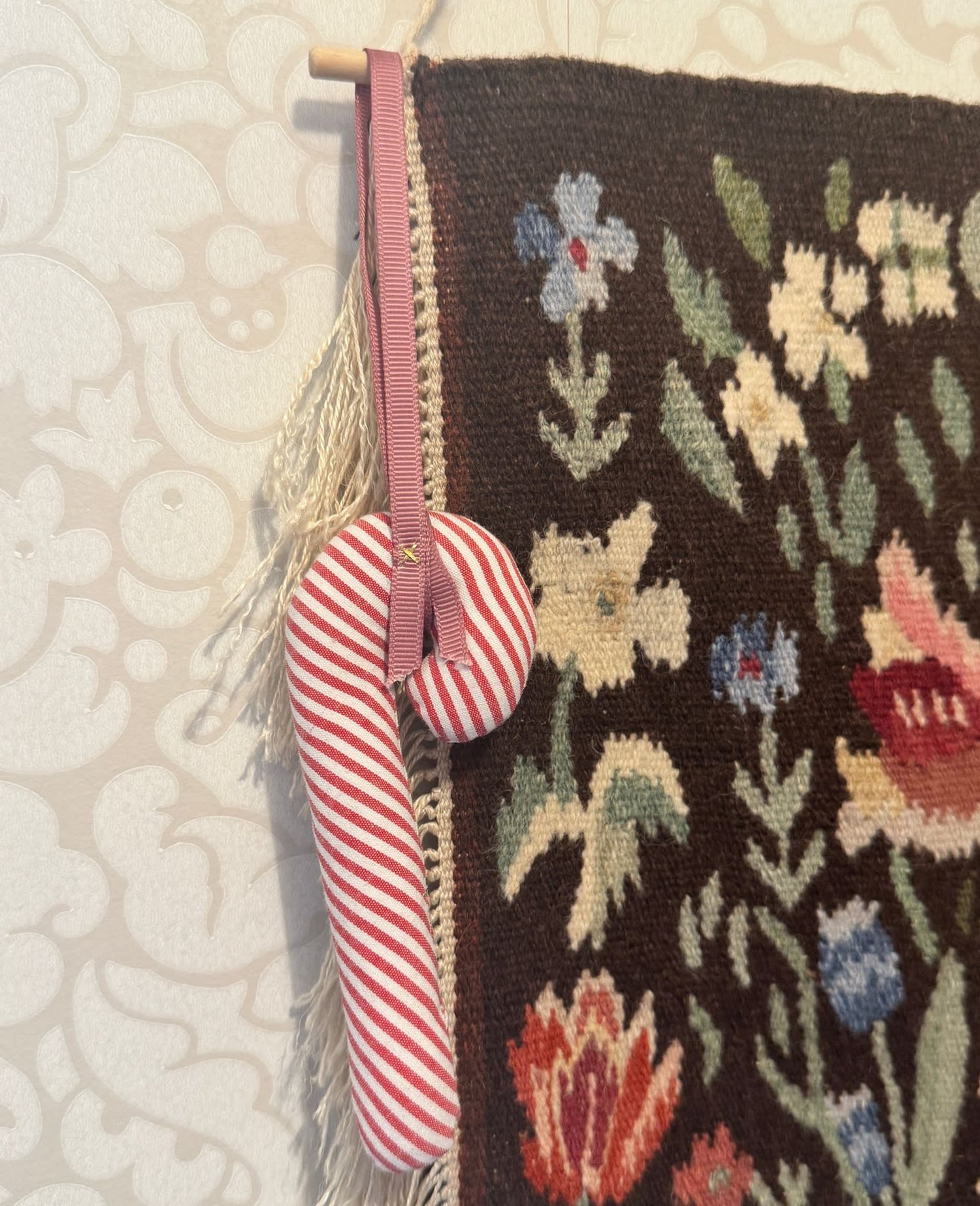 Cane Leftover Ornament - Candy Stripes