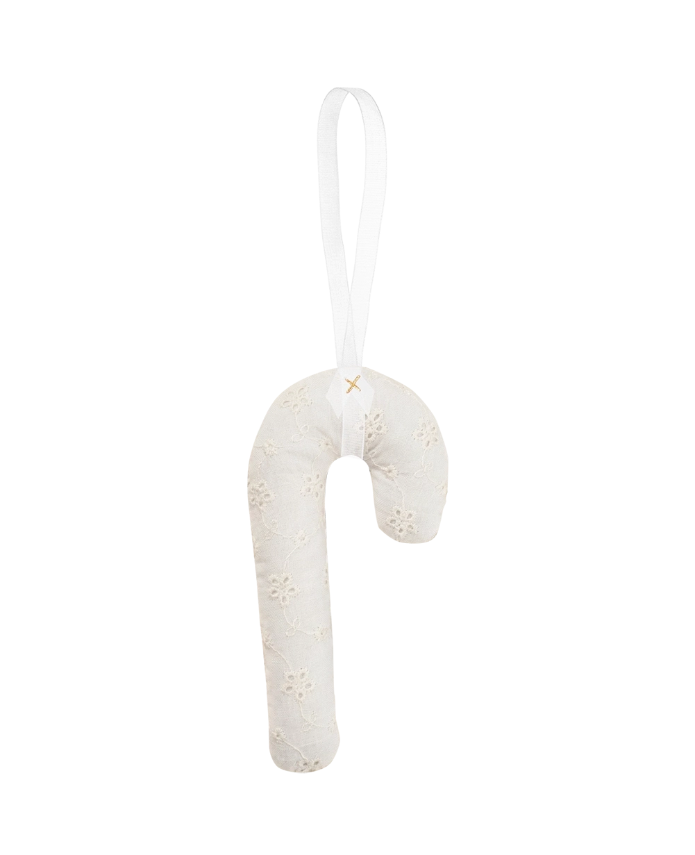 Cane Ornament - Off White