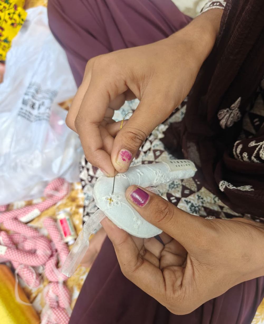 Cane Ornament - Off White
