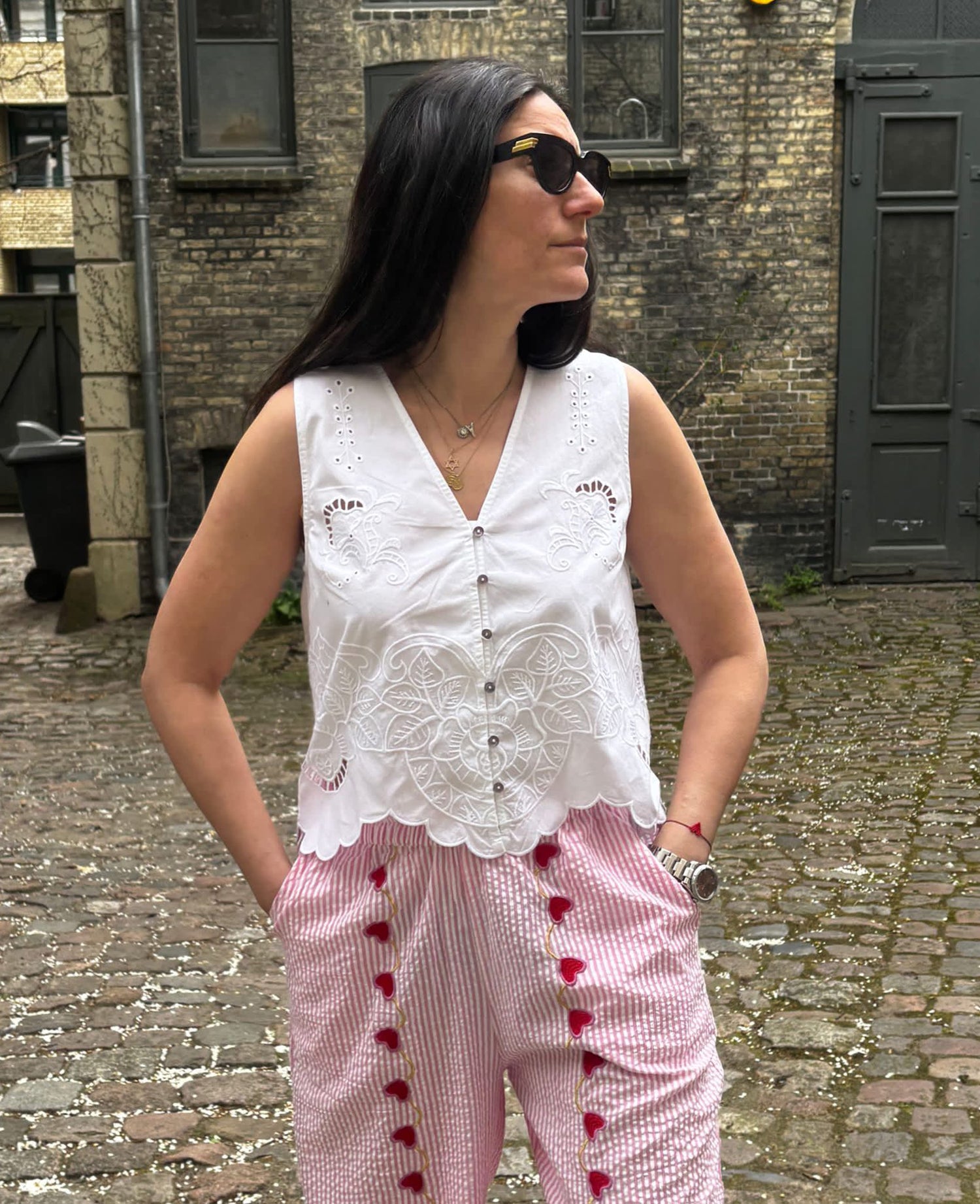 Celestine Top - White