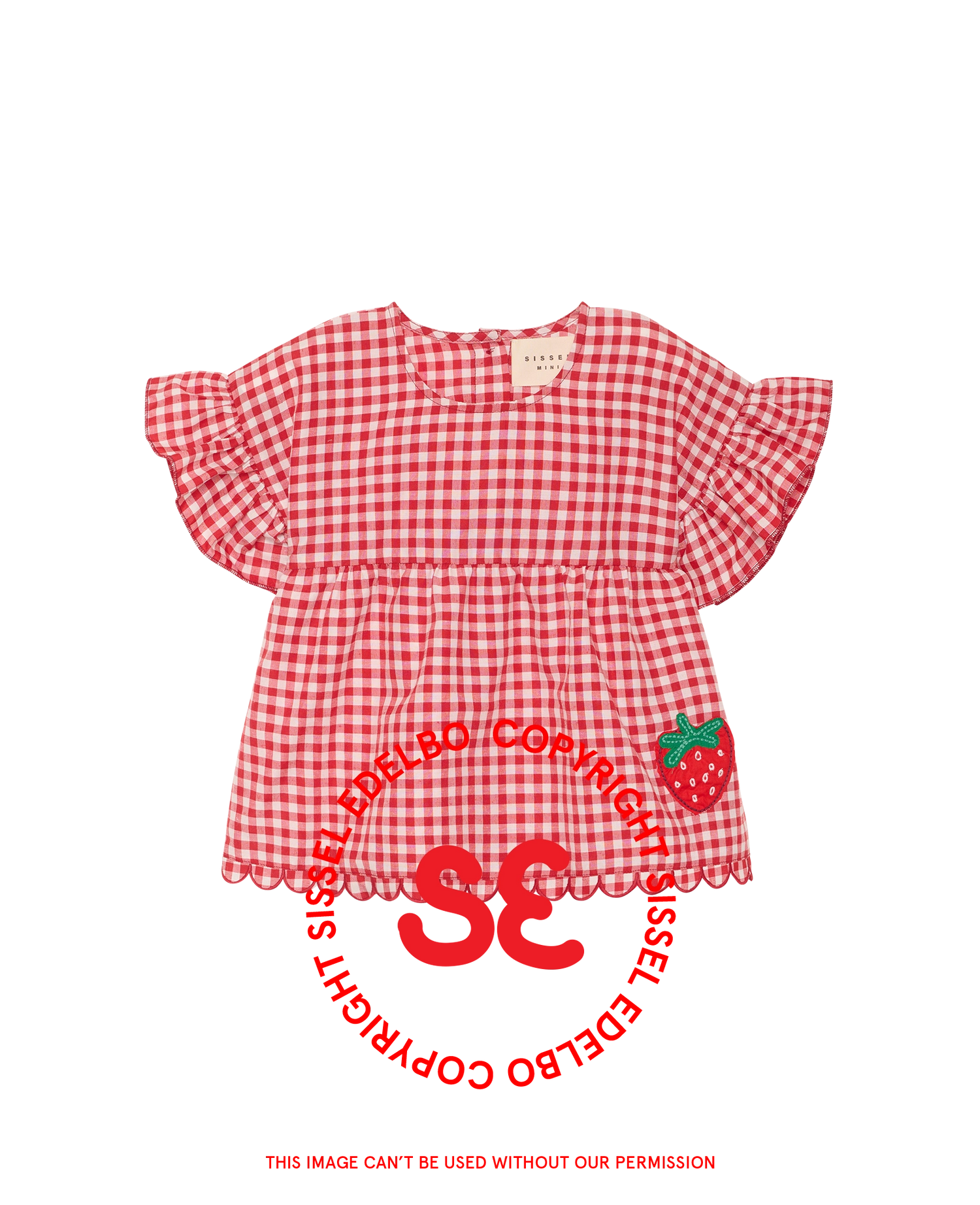 Charlene MINI Top - Red Checks
