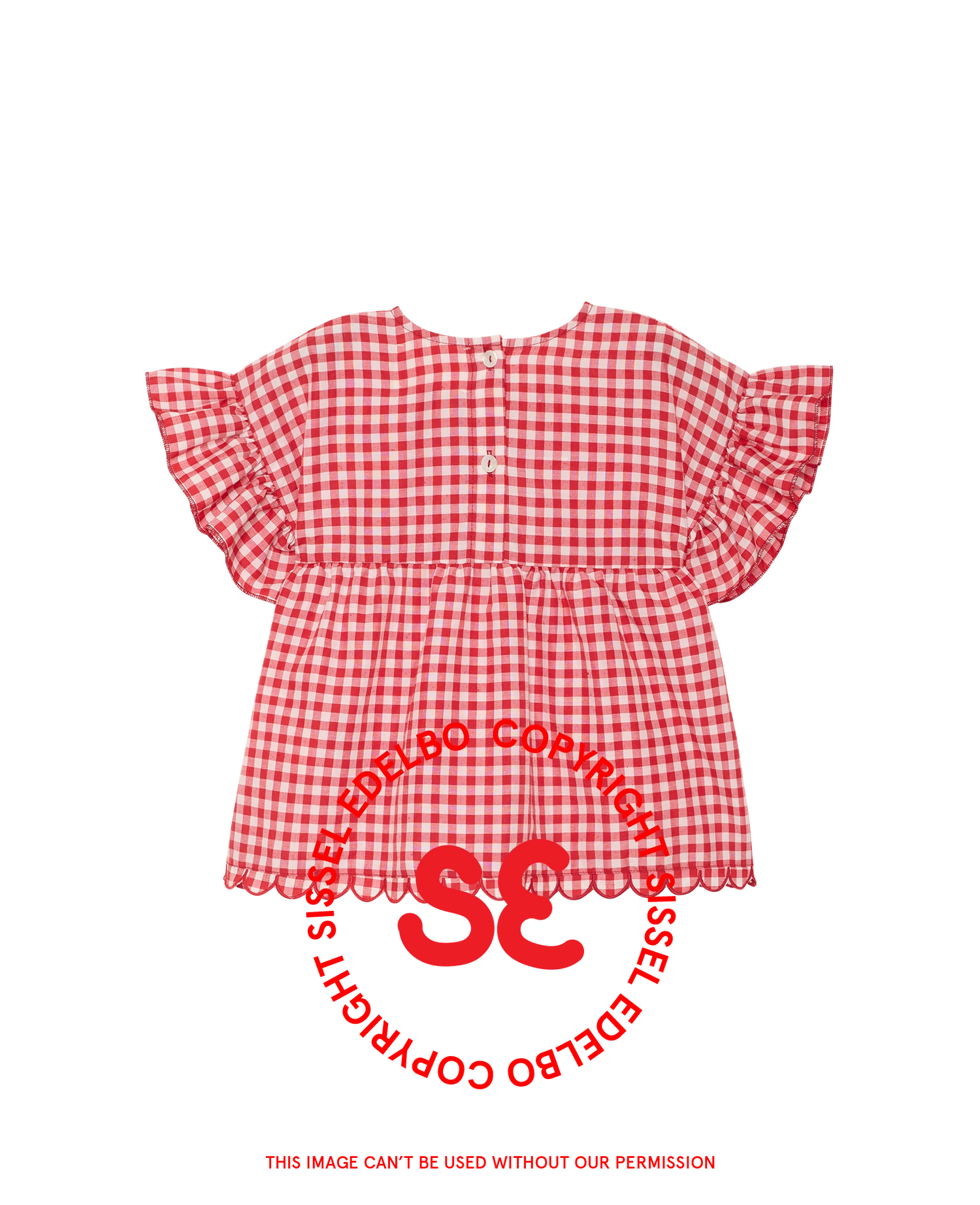 Charlene MINI Top - Red Checks