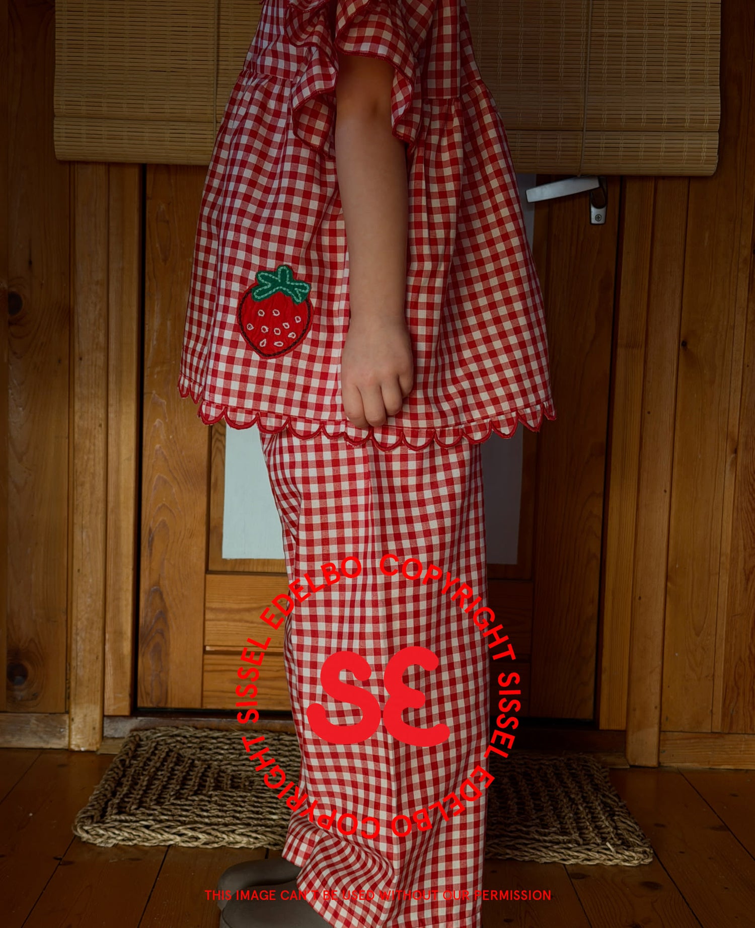 Charlene MINI Top - Red Checks