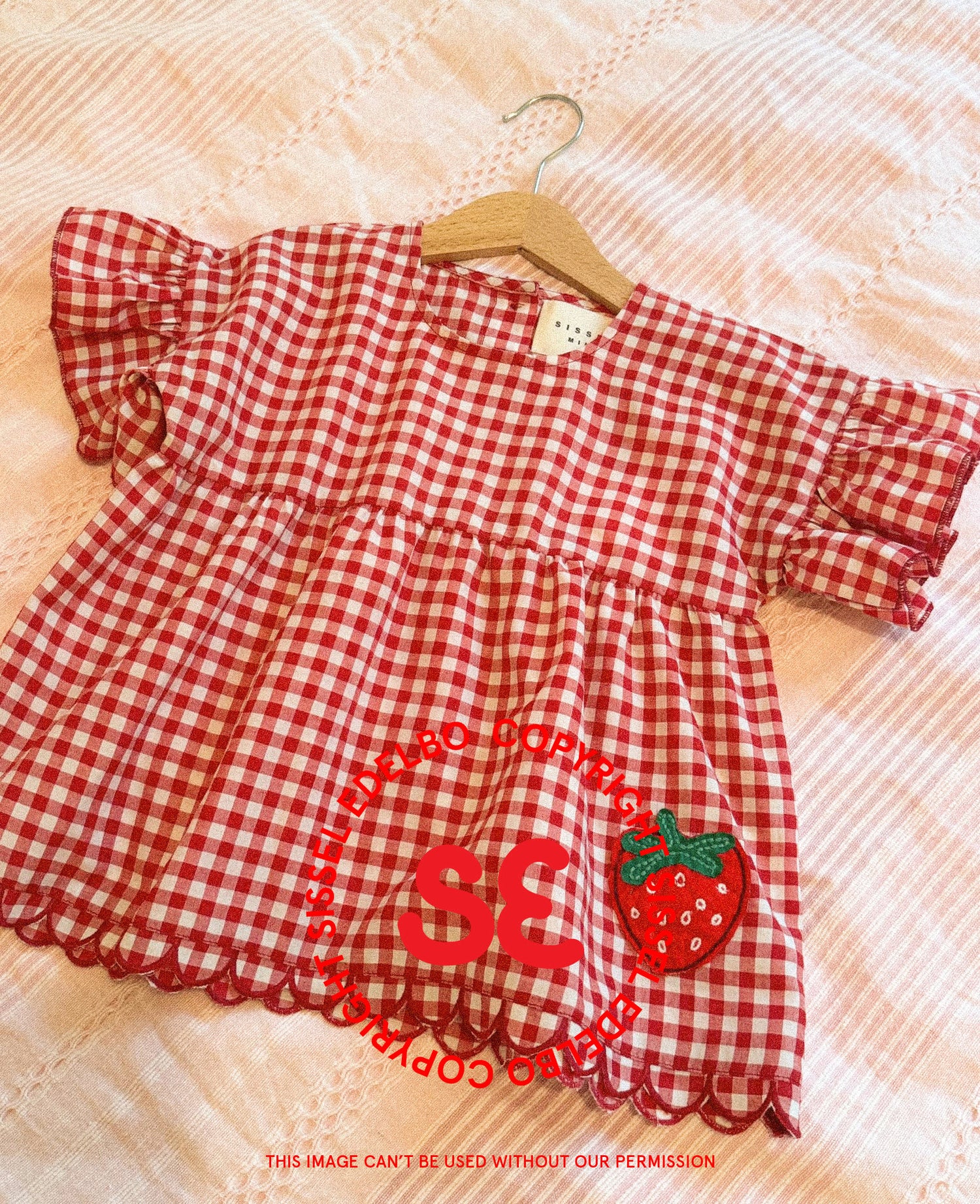 Charlene MINI Top - Red Checks