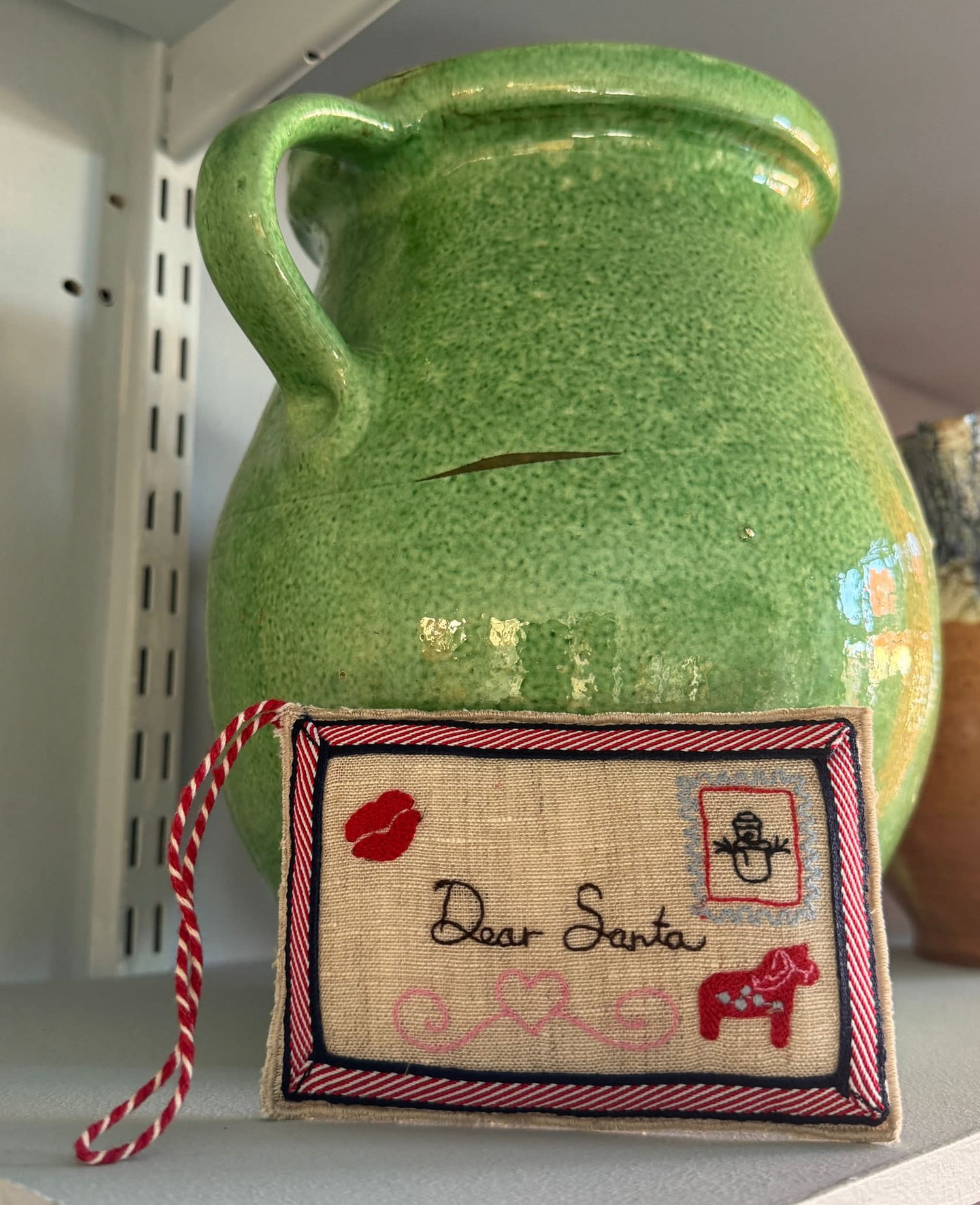 Christmas Letter Ornament - Santa