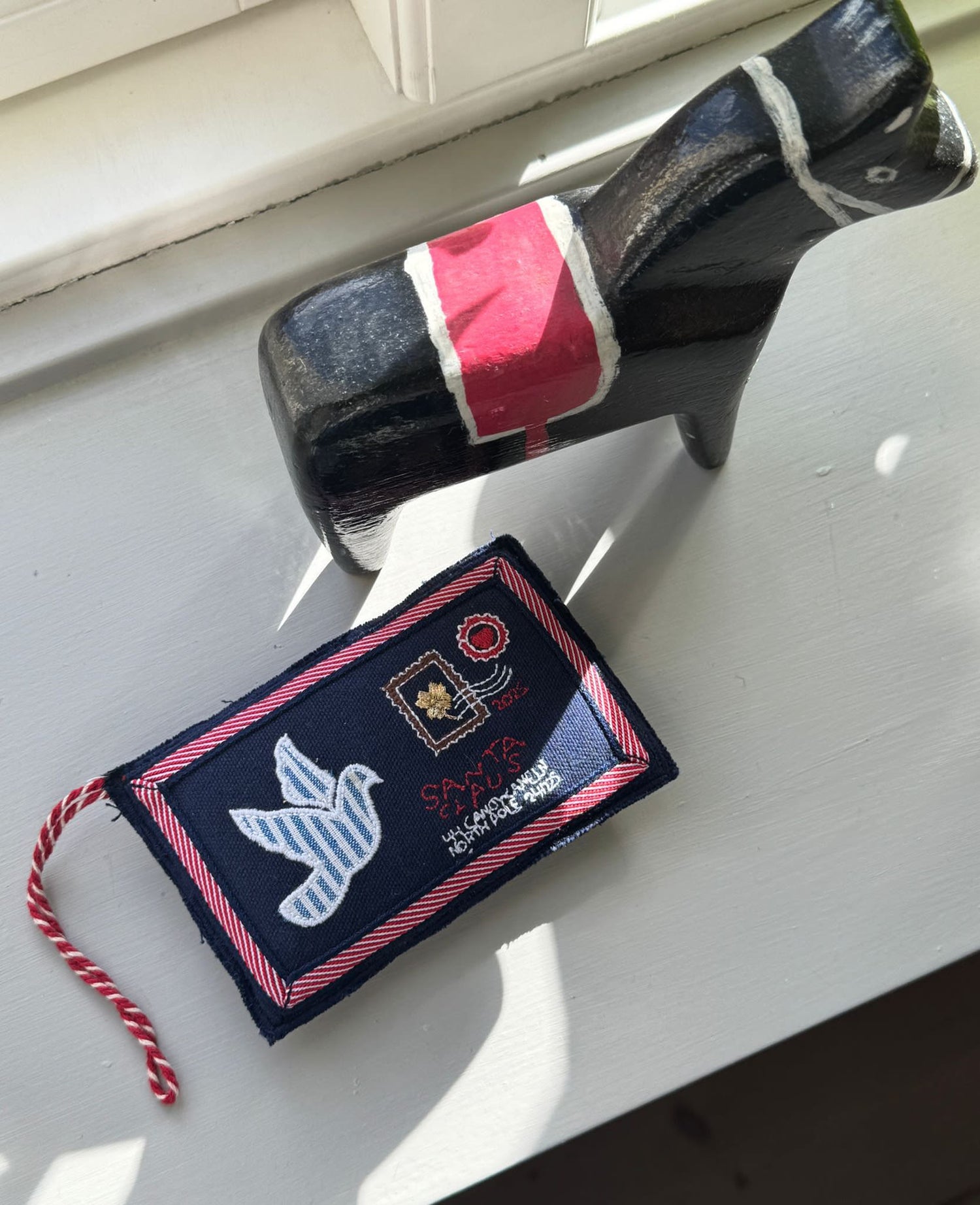 Christmas Letter Ornament - Navy