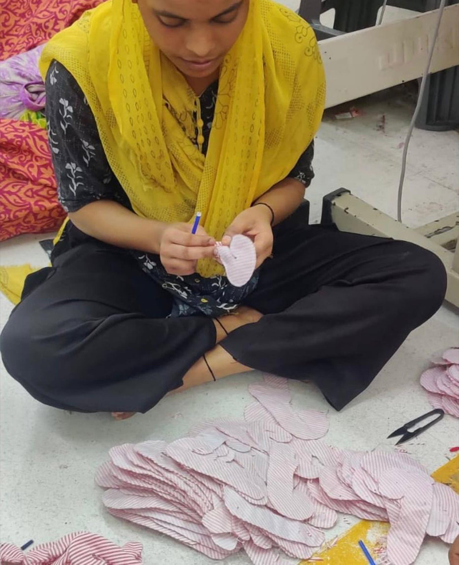 Cane Leftover Ornament - Wide Candy Stripes