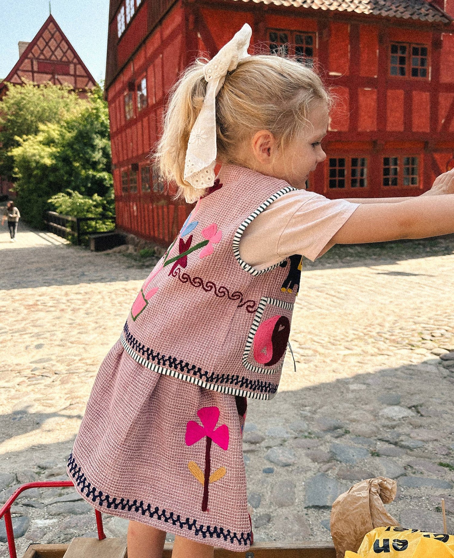 Clio MINI Skirt - Hazel Waffle