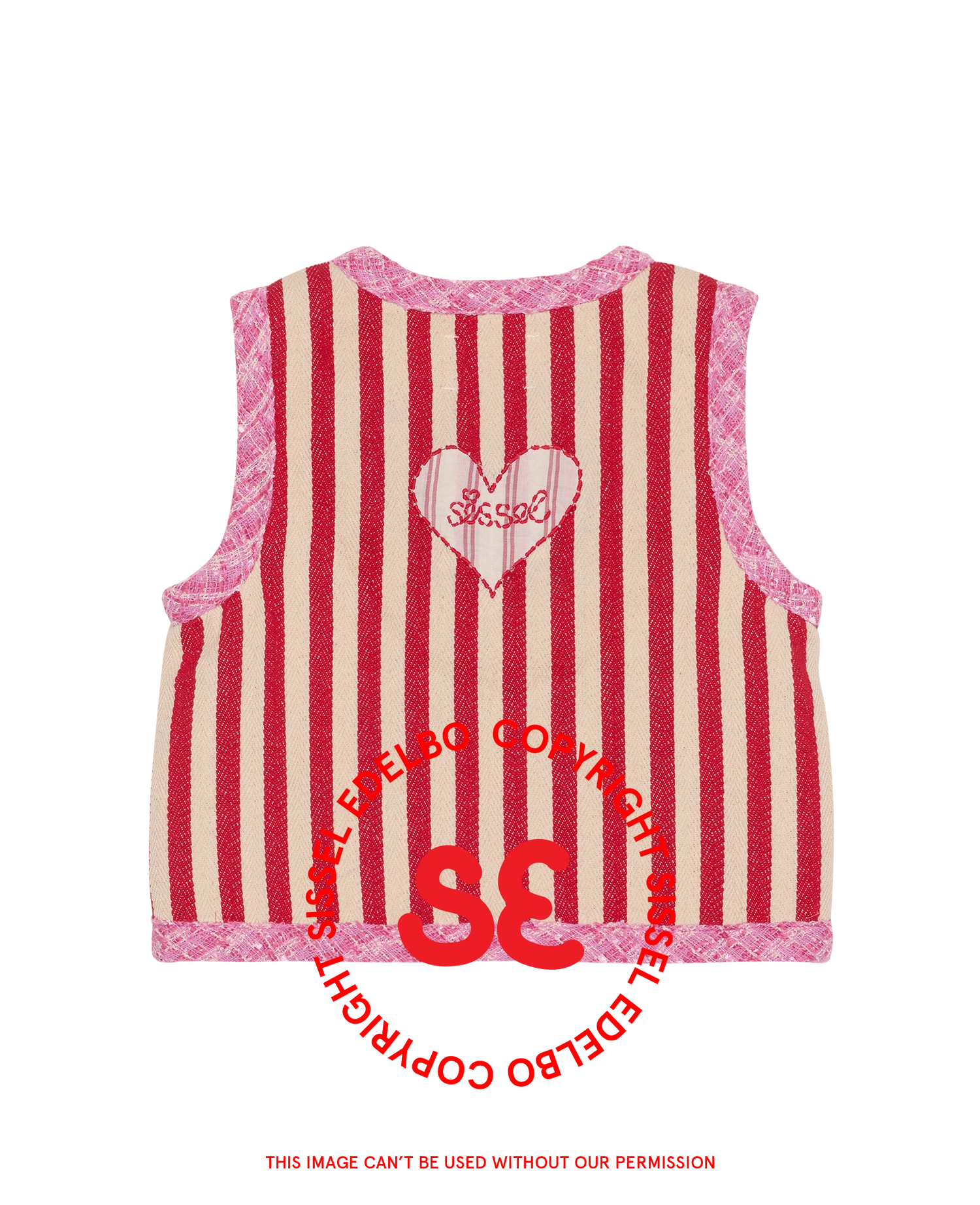 Como MINI Vest - Red Stripes