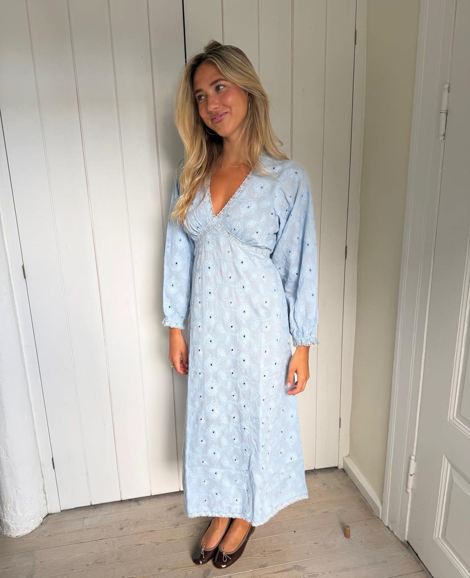 Delphine Dress - Cashmere Blue