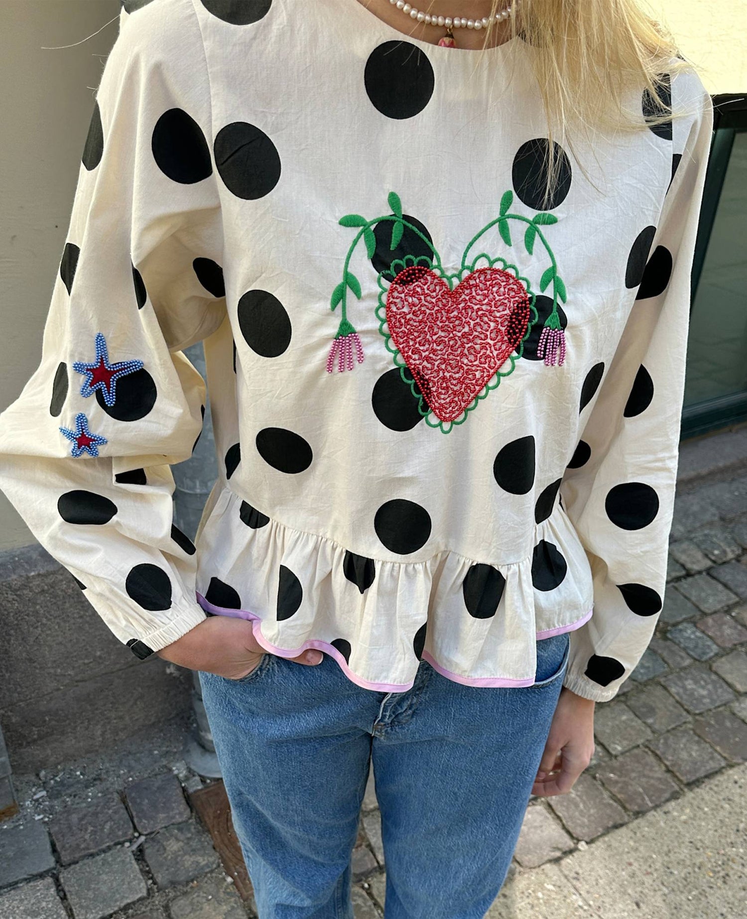 Diana Top - Black Dot