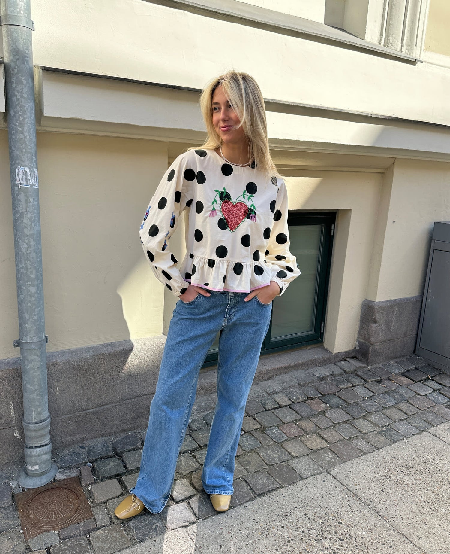 Diana Top - Black Dot