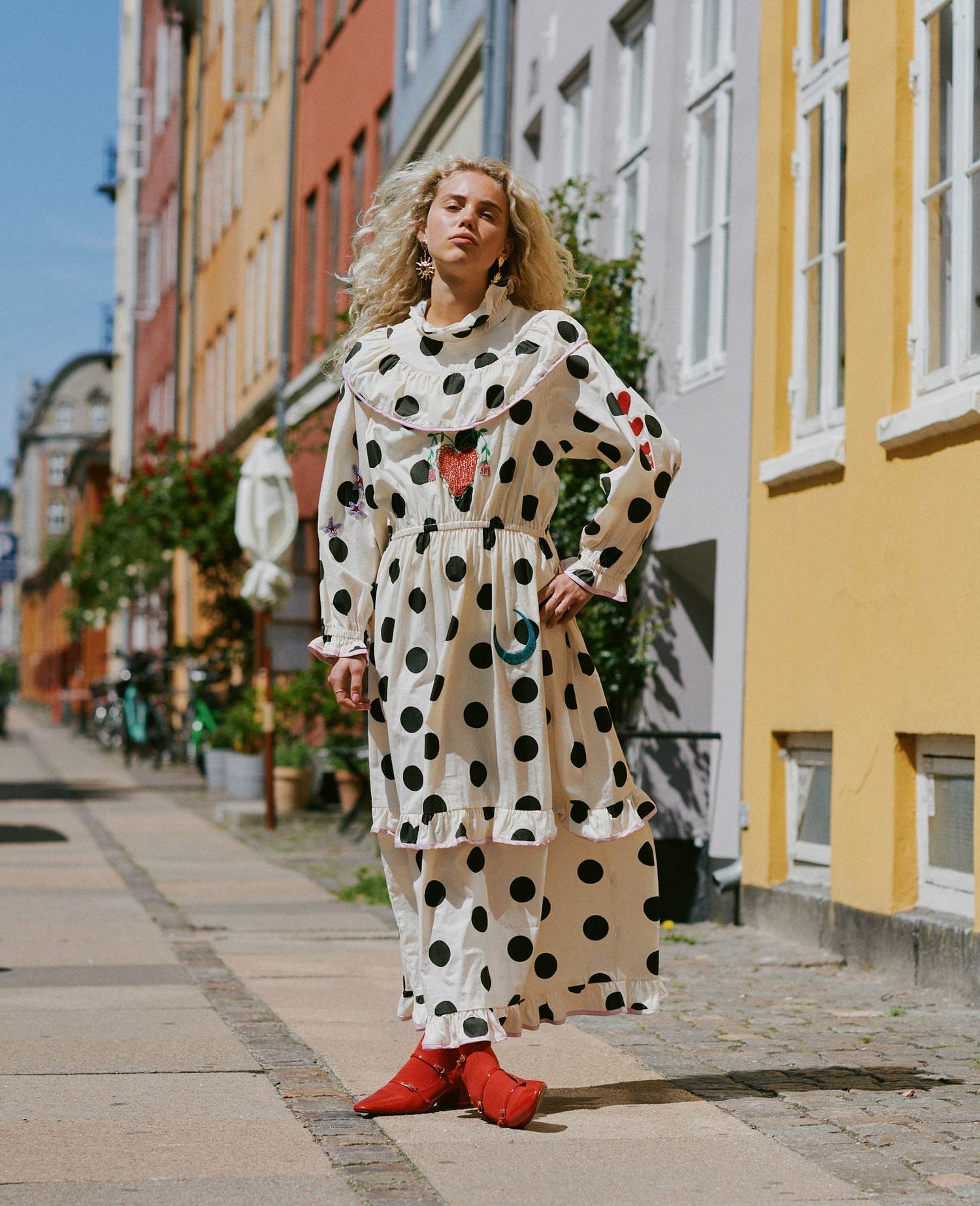 Diana Dress - Black Dot