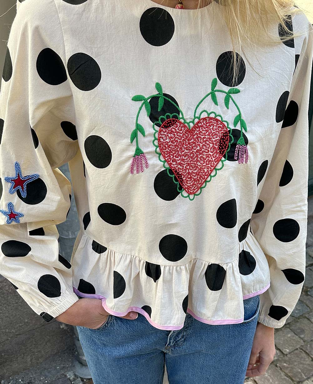 Diana Top - Black Dot