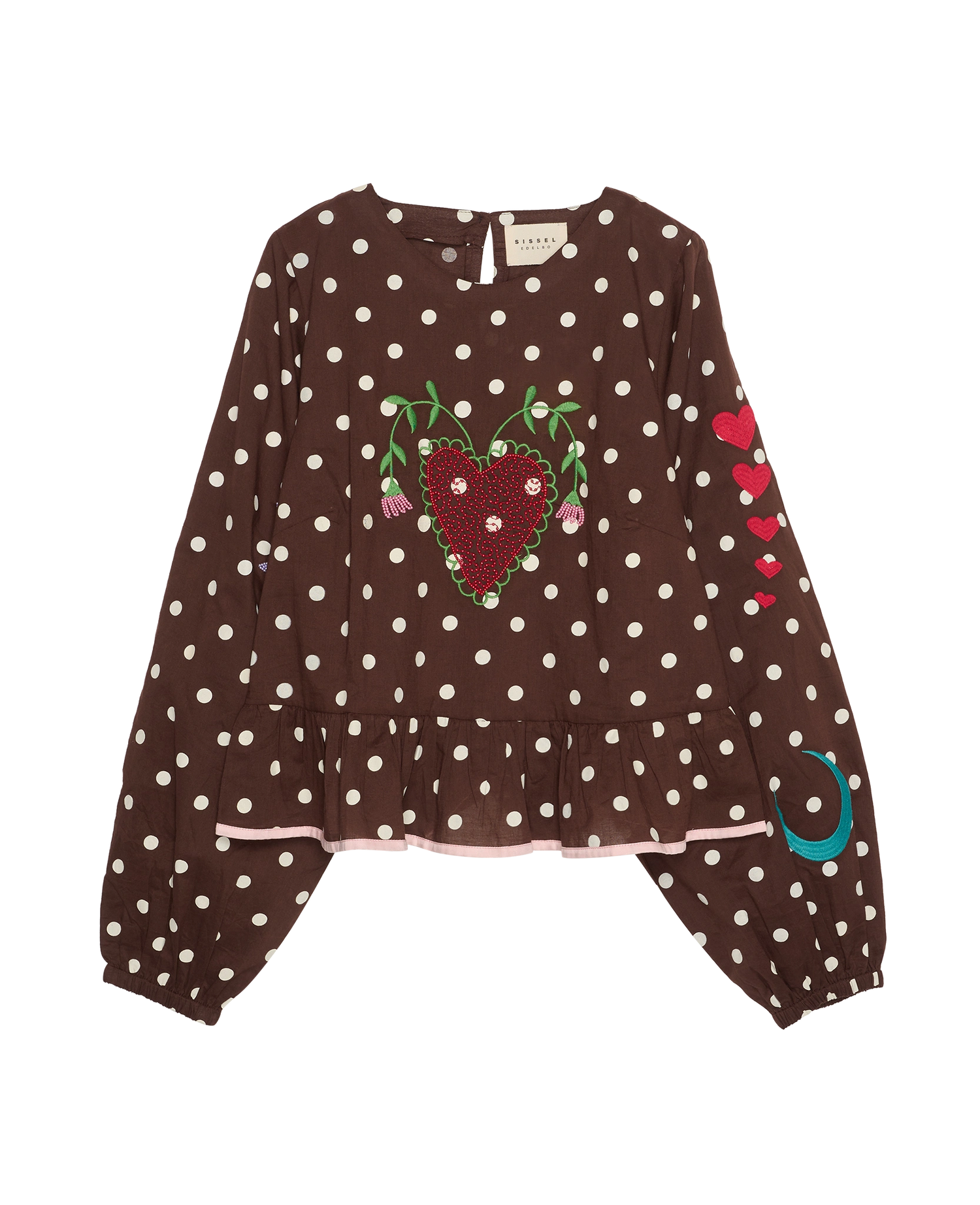 Diana Top - Brown Dot