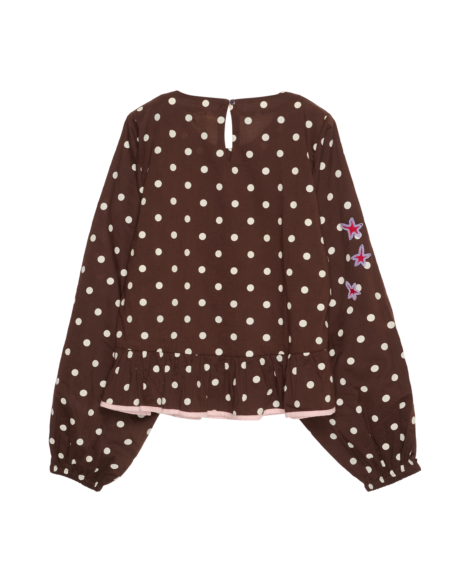 Diana Top - Brown Dot