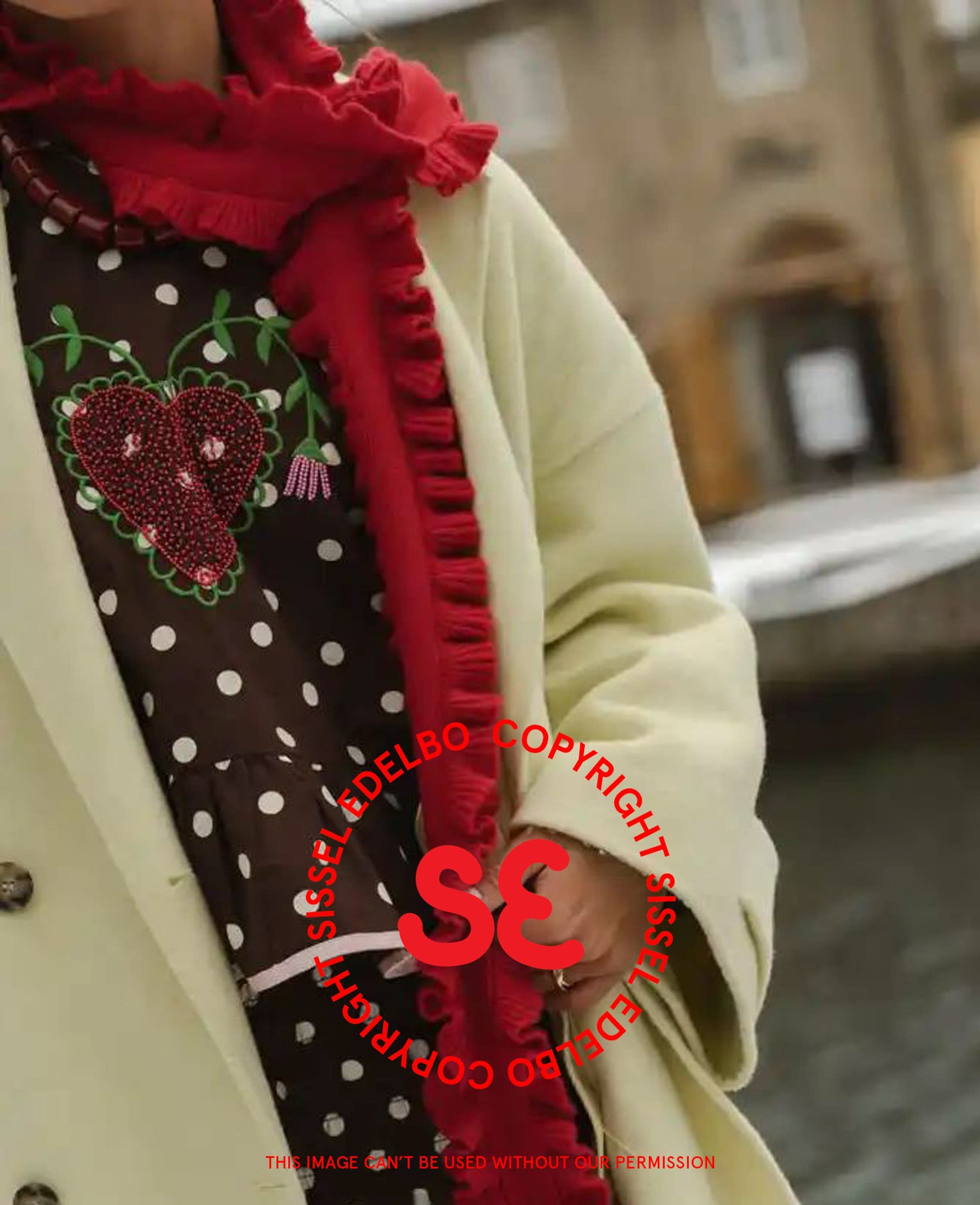 Diana Top - Brown Dot